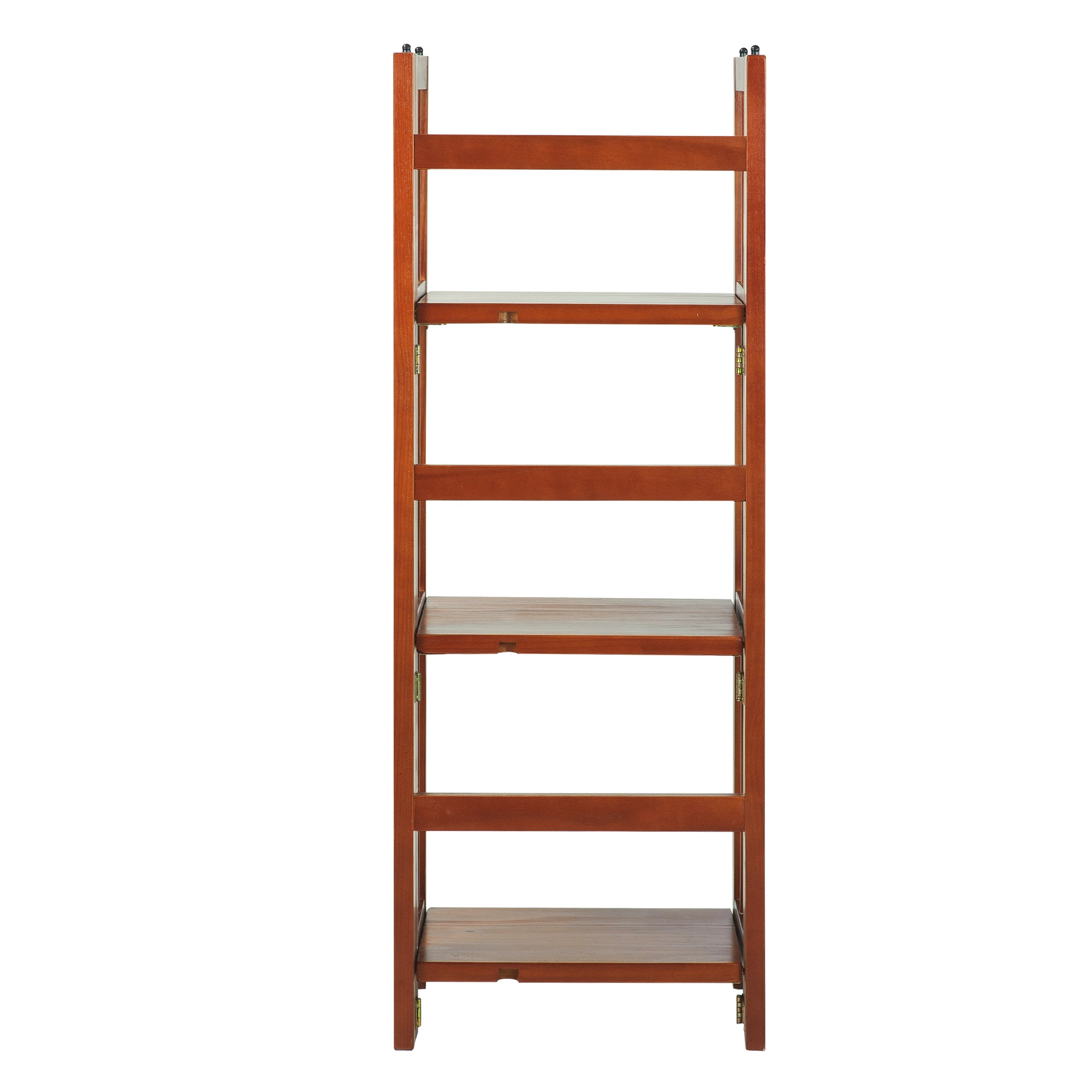 3-Shelf Folding Bookcase 14' Wide-Mahogany