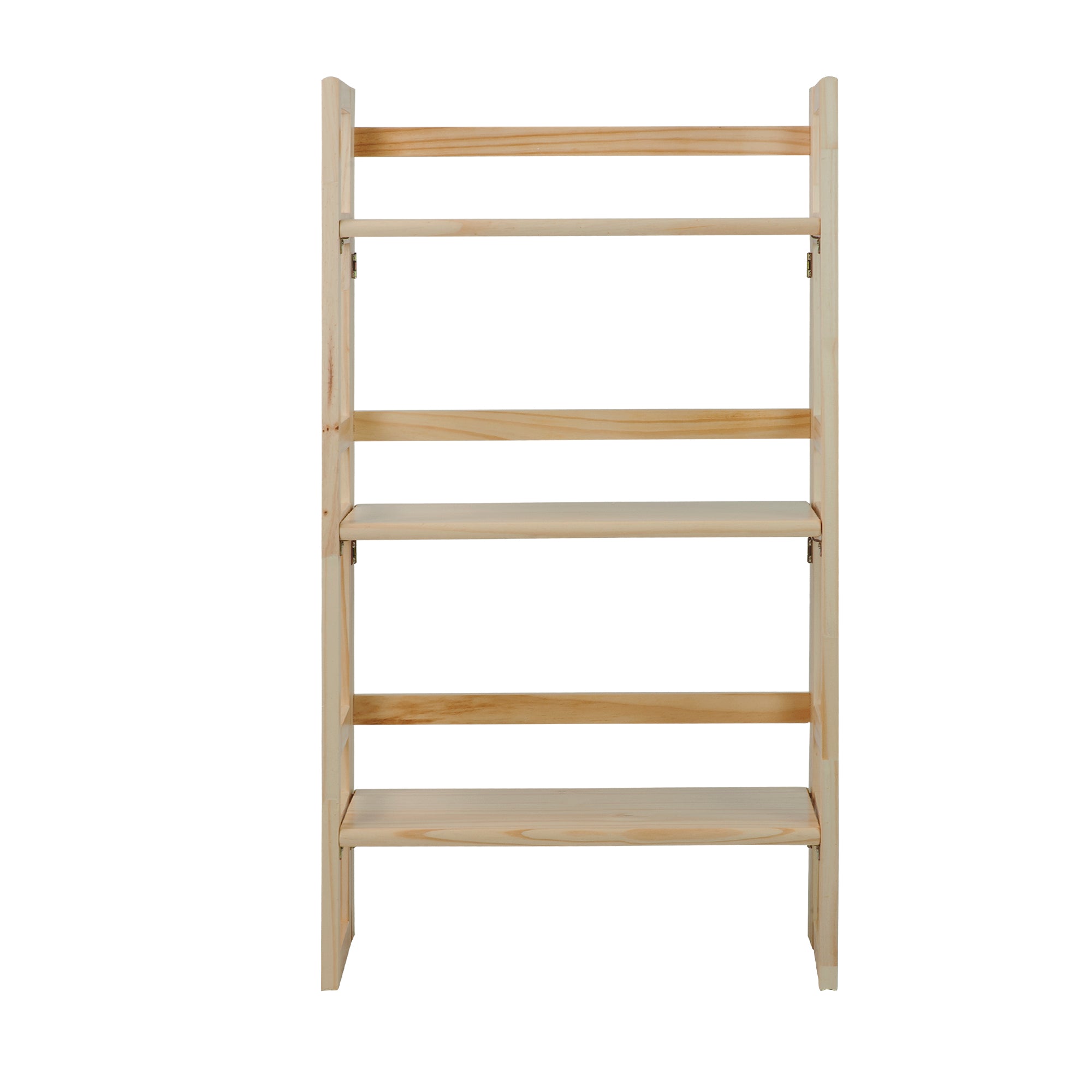 3-Shelf Folding Student Bookcase 20.75' Wide-Natural