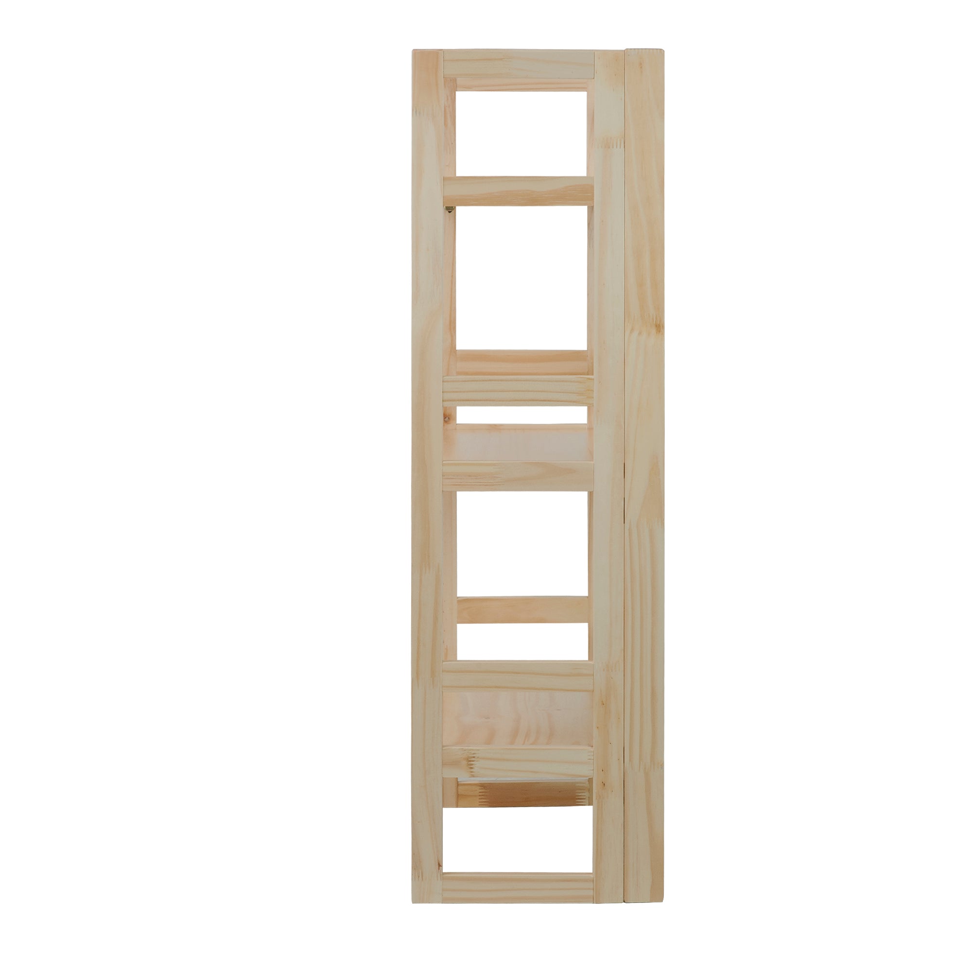3-Shelf Folding Student Bookcase 20.75' Wide-Natural