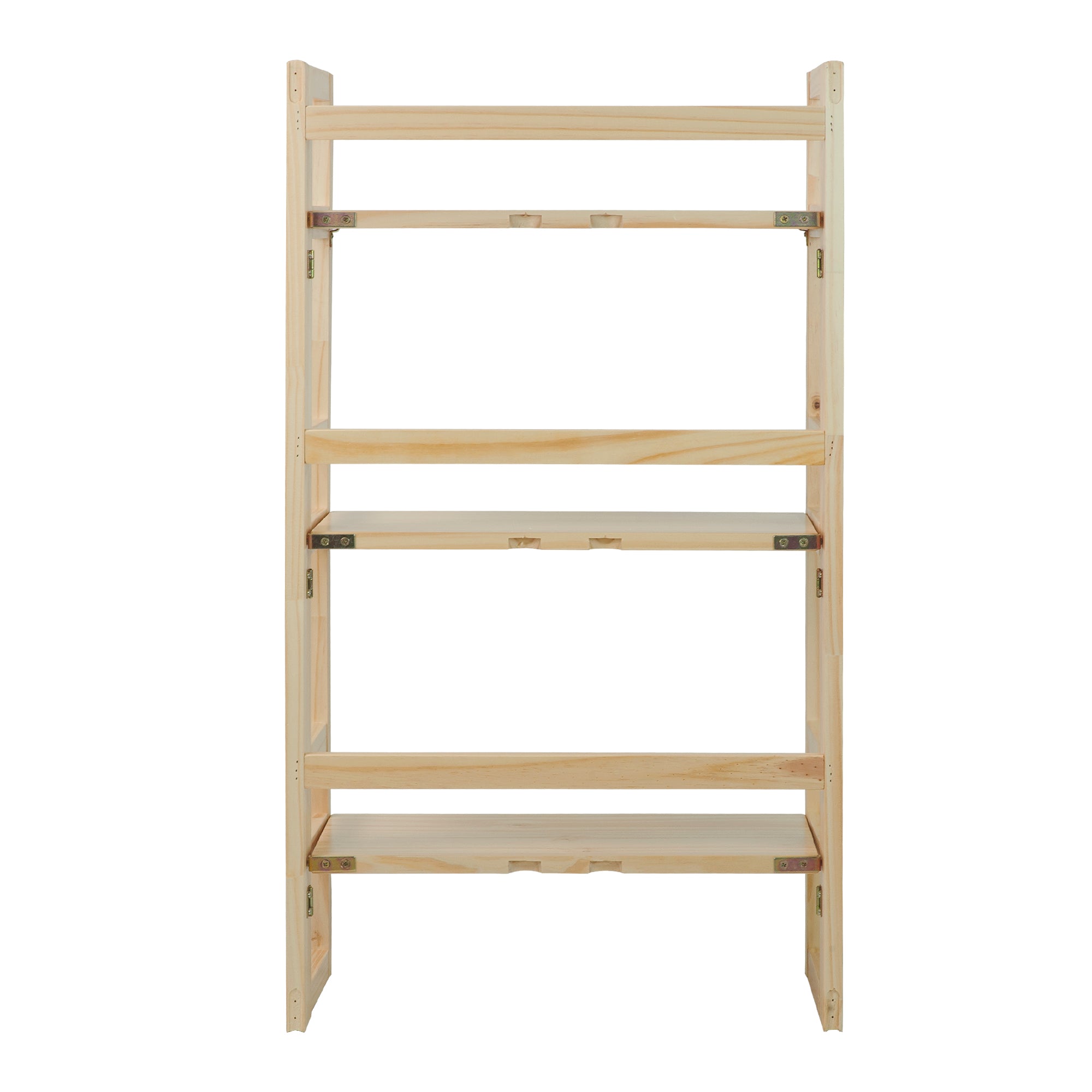 3-Shelf Folding Student Bookcase 20.75' Wide-Natural
