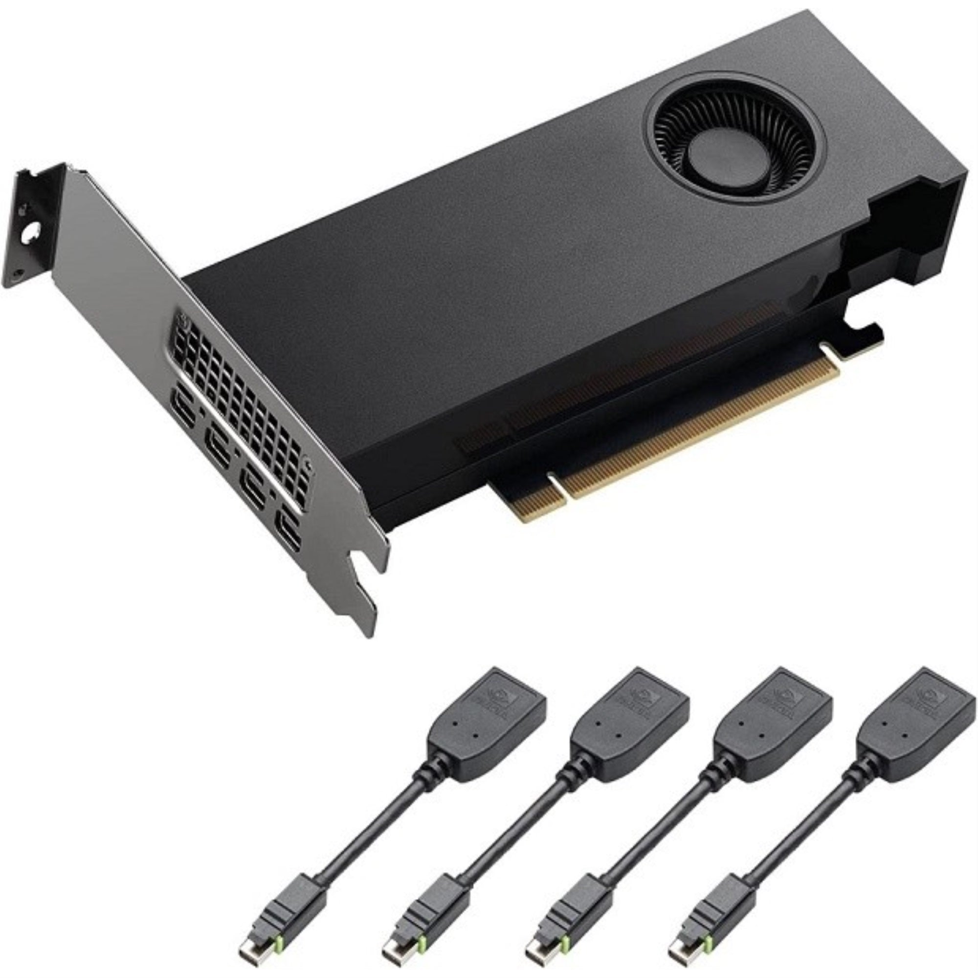 6GB PNY nVIDIA RTX A2000 4x Mini DisplayPort PCI-E 4.0 x16 Graphic Card VCNRTXA2000-BLK RTXA2000