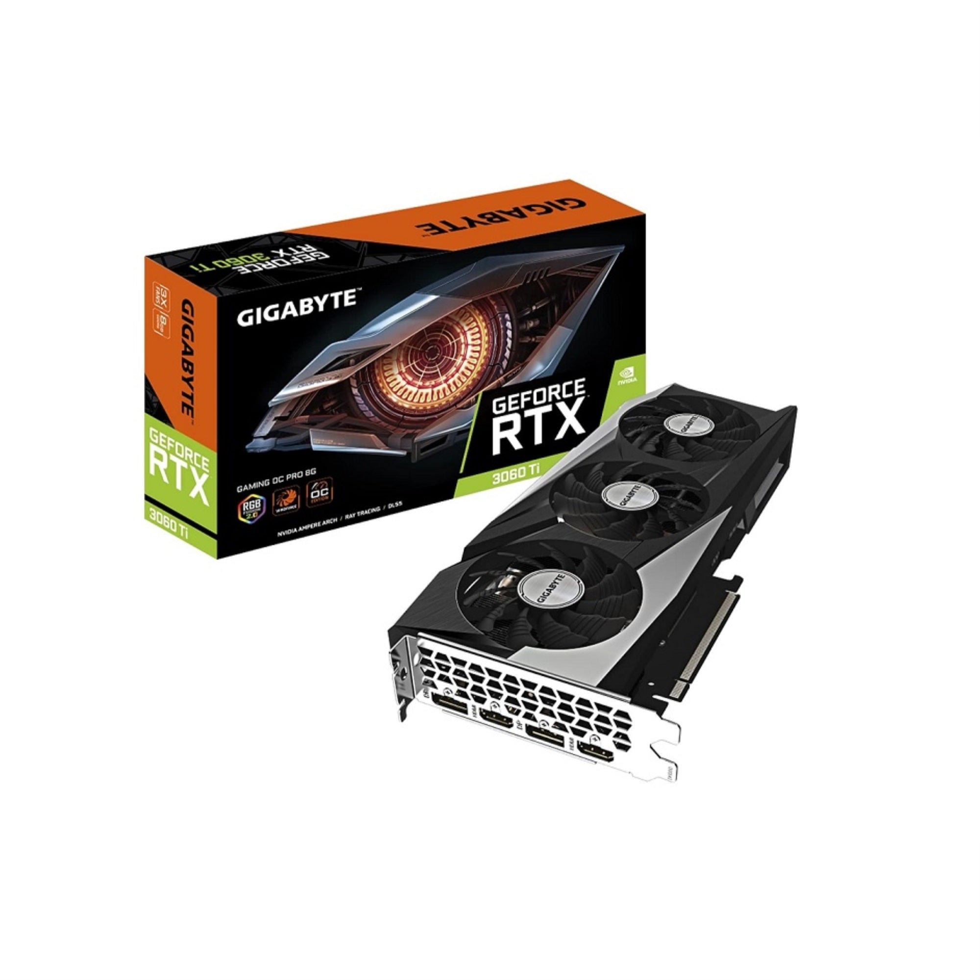 8GB Gigabyte GeForce RTX 3060 TI OC Pro PCI Express 4.0 x16 Video Card GV-N306TGAMINGOC PRO-8GD