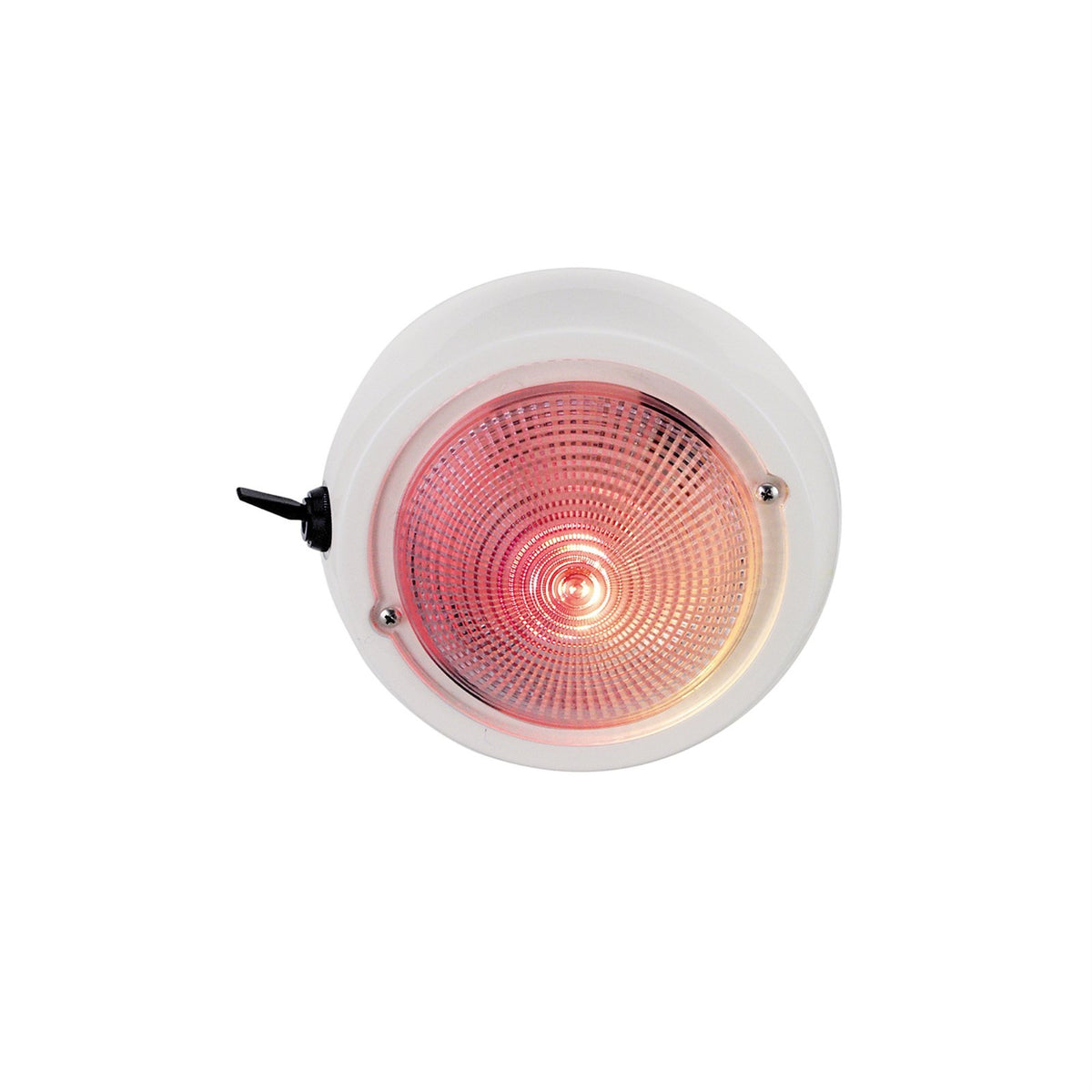 Perko Dome Light W/ Red And  White Bulbs