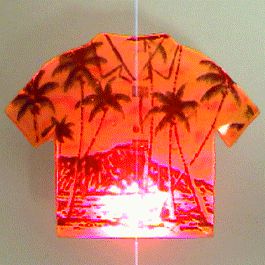 Hawaiian Shirt Flashing Body Light Lapel Pins