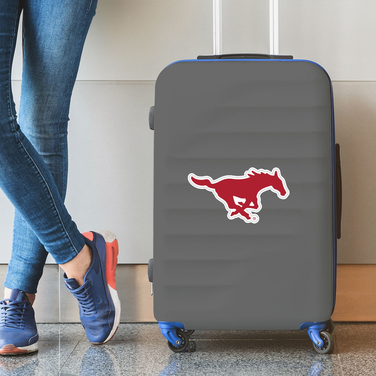 Smu Mustangs Large Decal Sticker
