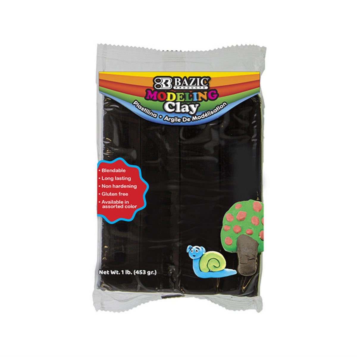 Bazic 1 Lb Black Modeling Clay