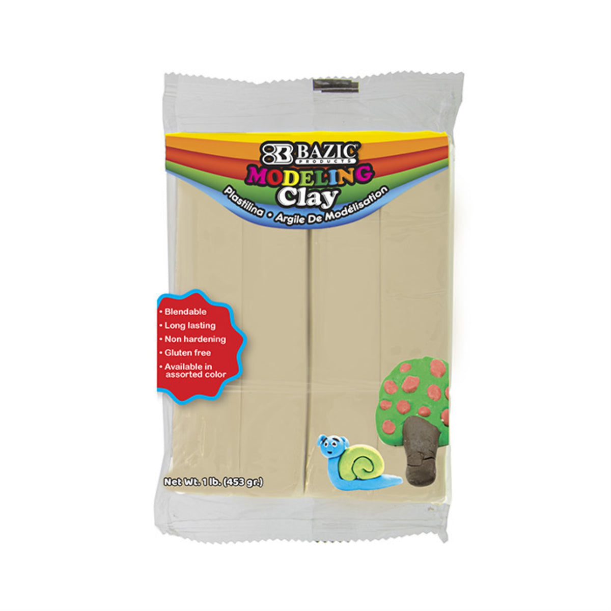 Bazic 1 Lb Cream Modeling Clay