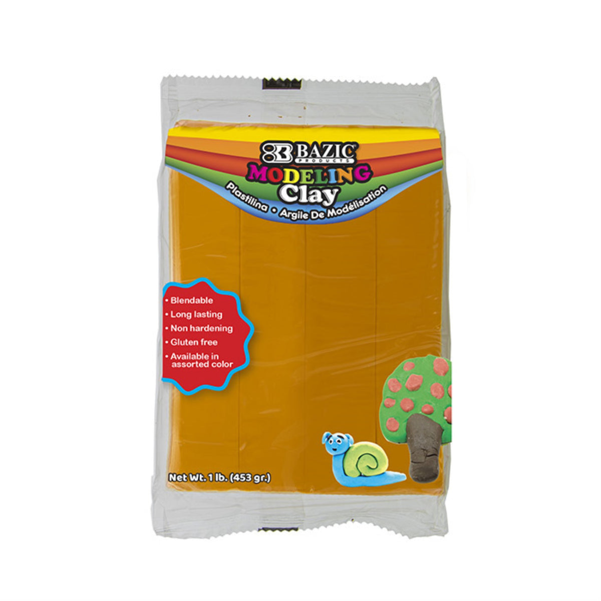 Bazic 1 Lb Orange Modeling Clay