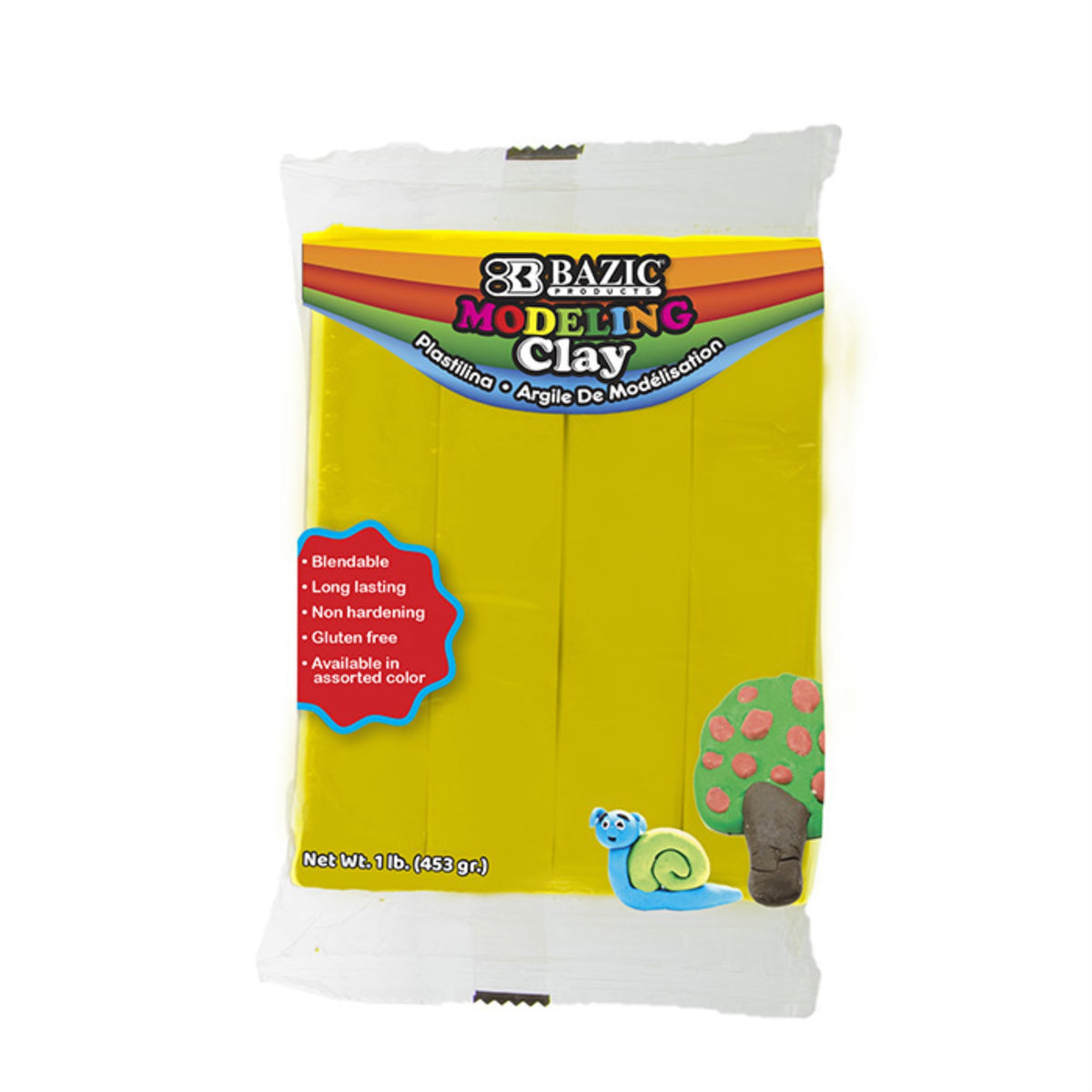 Bazic 1 Lb Yellow Modeling Clay