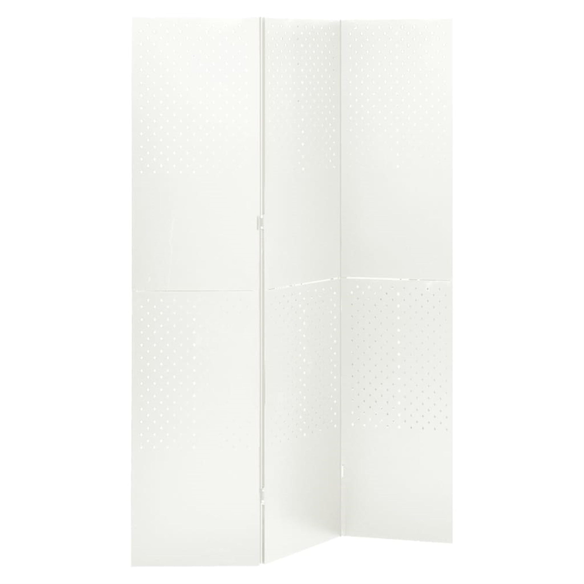 Vidaxl 3-Panel Room Divider White 47.2'X70.9' Steel