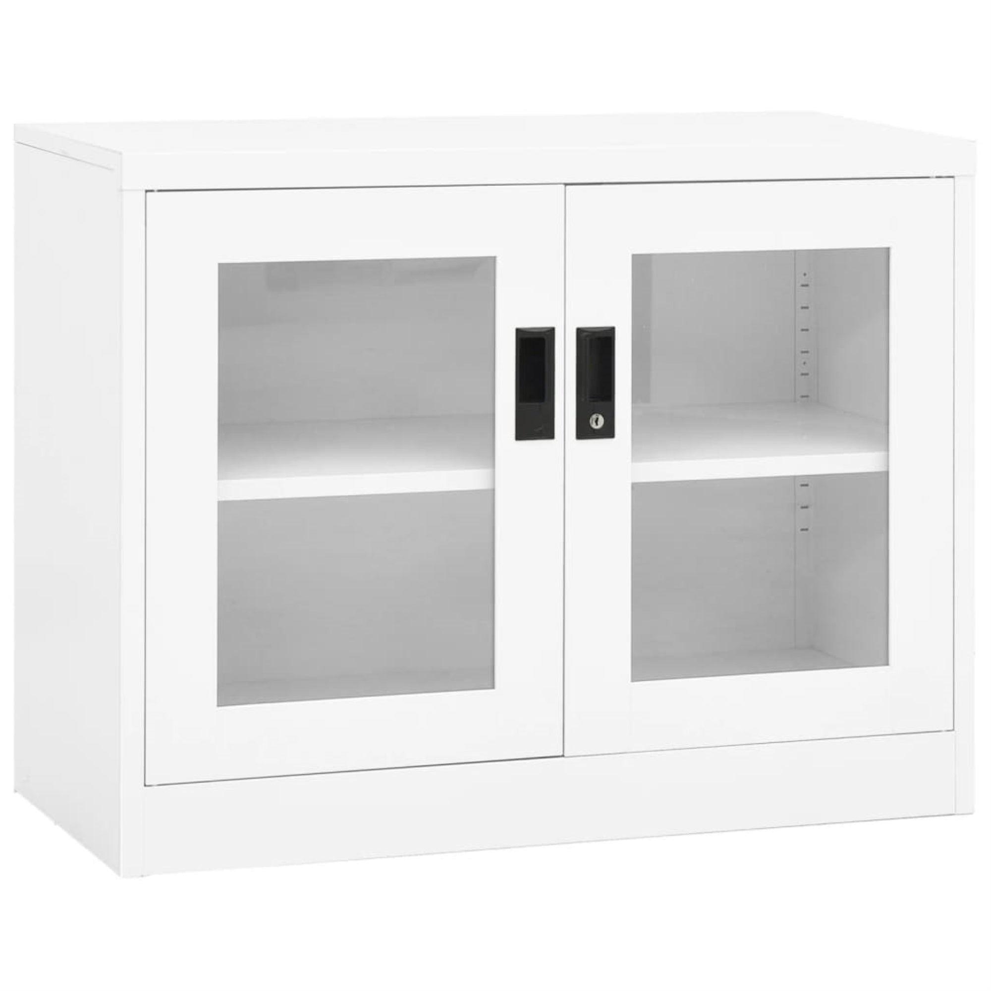 Vidaxl Office Cabinet White 35.4'X15.7'X27.6' Steel