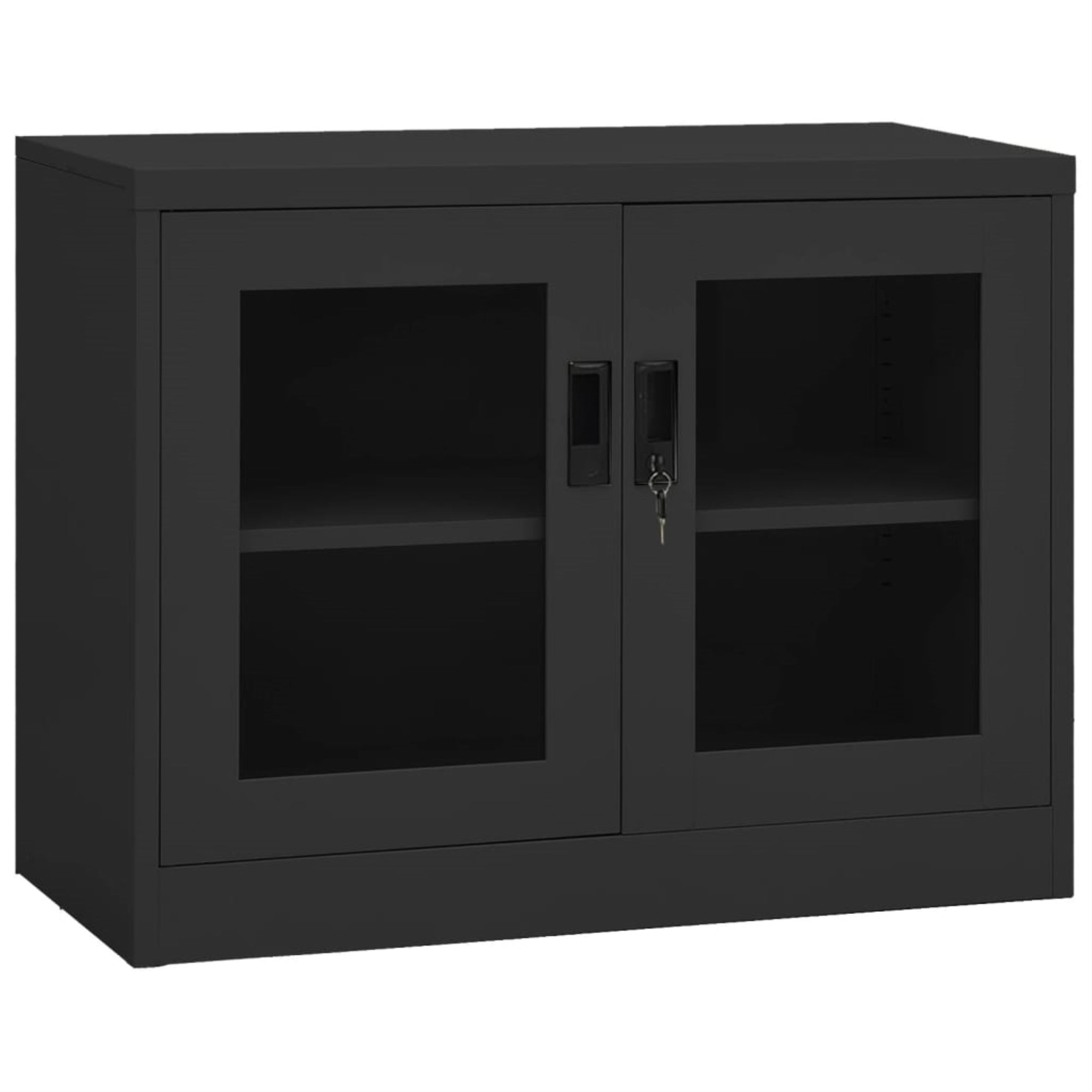 Vidaxl Office Cabinet Anthracite 35.4'X15.7'X27.6' Steel