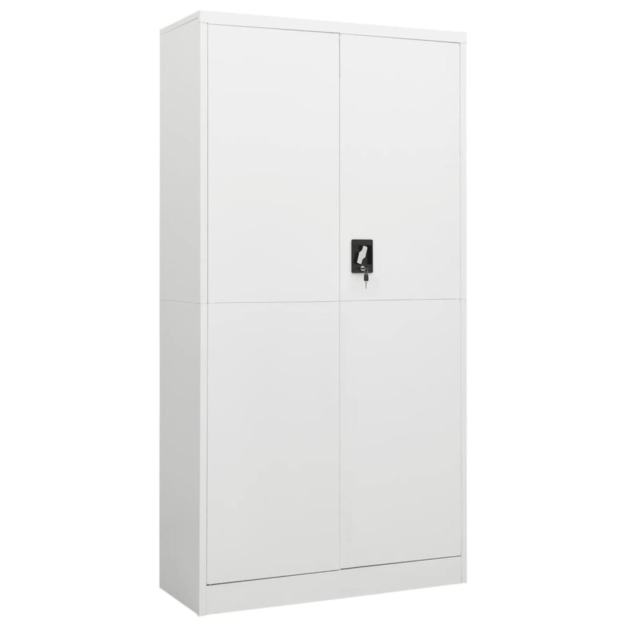 Vidaxl Locker Cabinet White 35.4'X15.7'X70.9' Steel