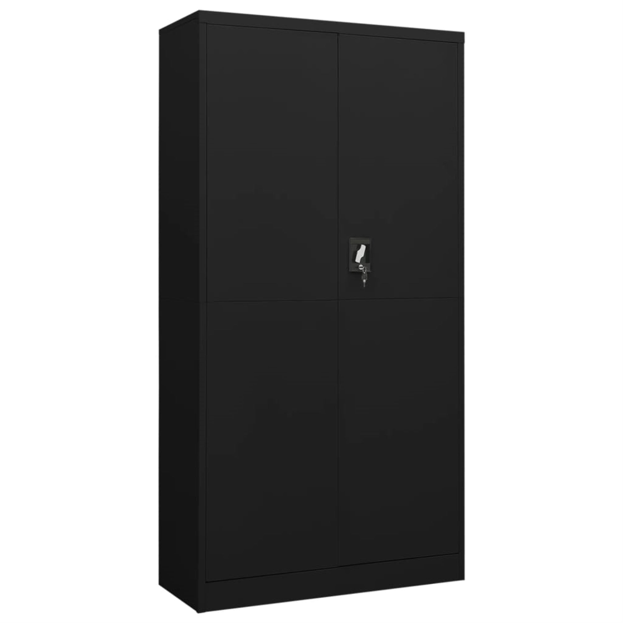 Vidaxl Locker Cabinet Black 35.4'X15.7'X70.9' Steel