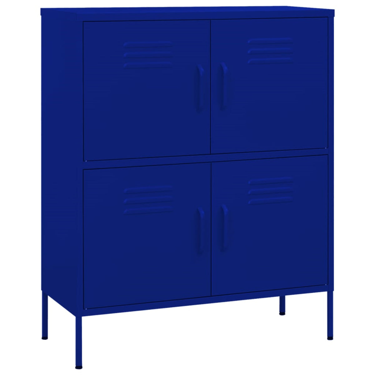 Vidaxl Storage Cabinet Navy Blue 31.5'X13.8'X40' Steel