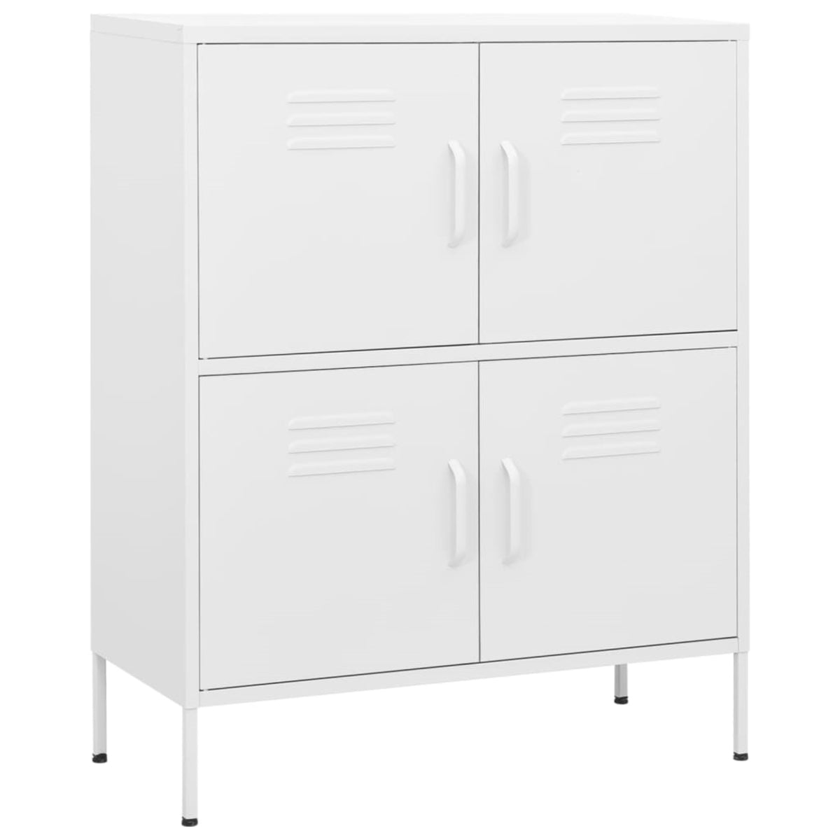 Vidaxl Storage Cabinet White 31.5'X13.8'X40' Steel