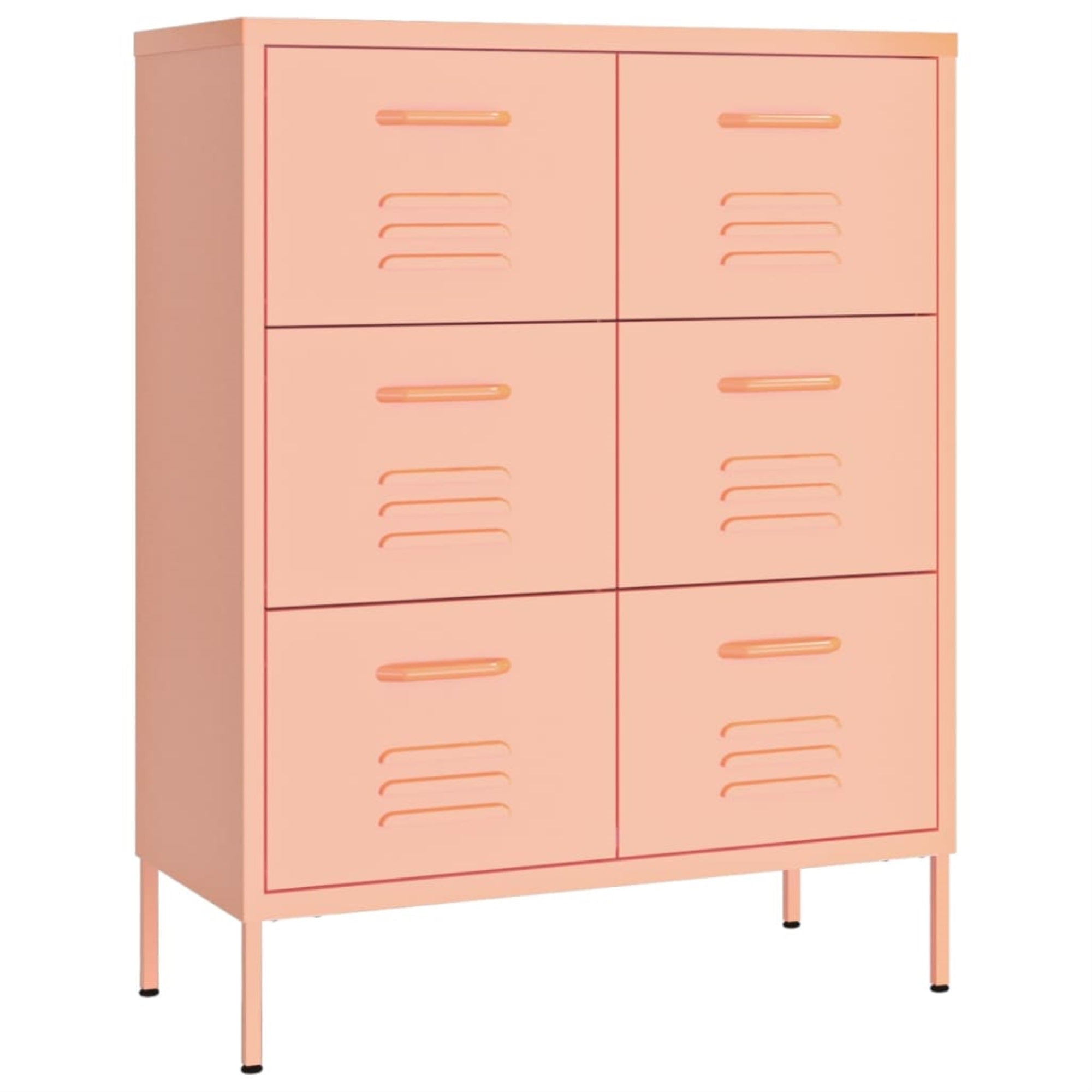 Vidaxl Drawer Cabinet Pink 31.5'X13.8'X40' Steel