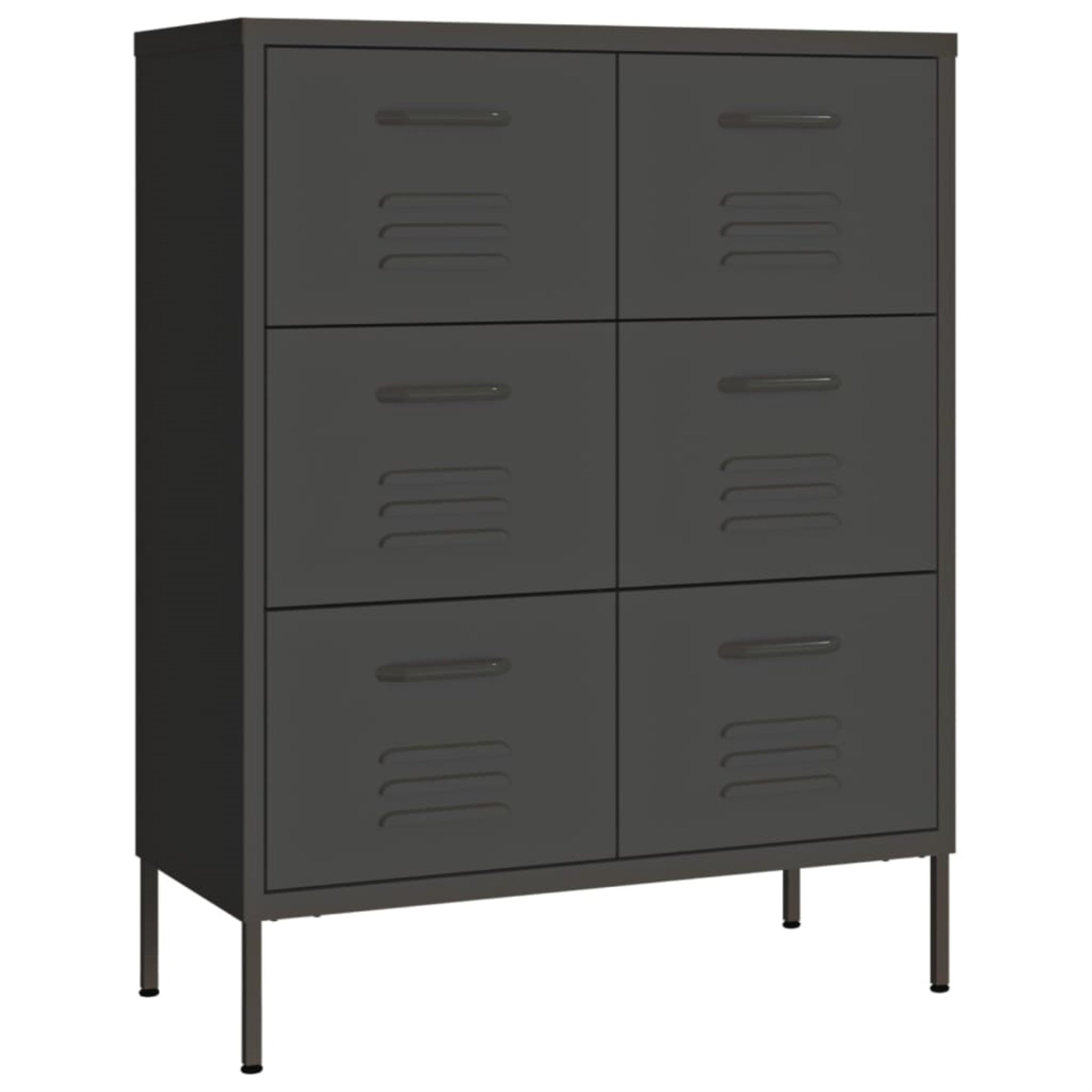 Vidaxl Drawer Cabinet Anthracite 31.5'X13.8'X40' Steel