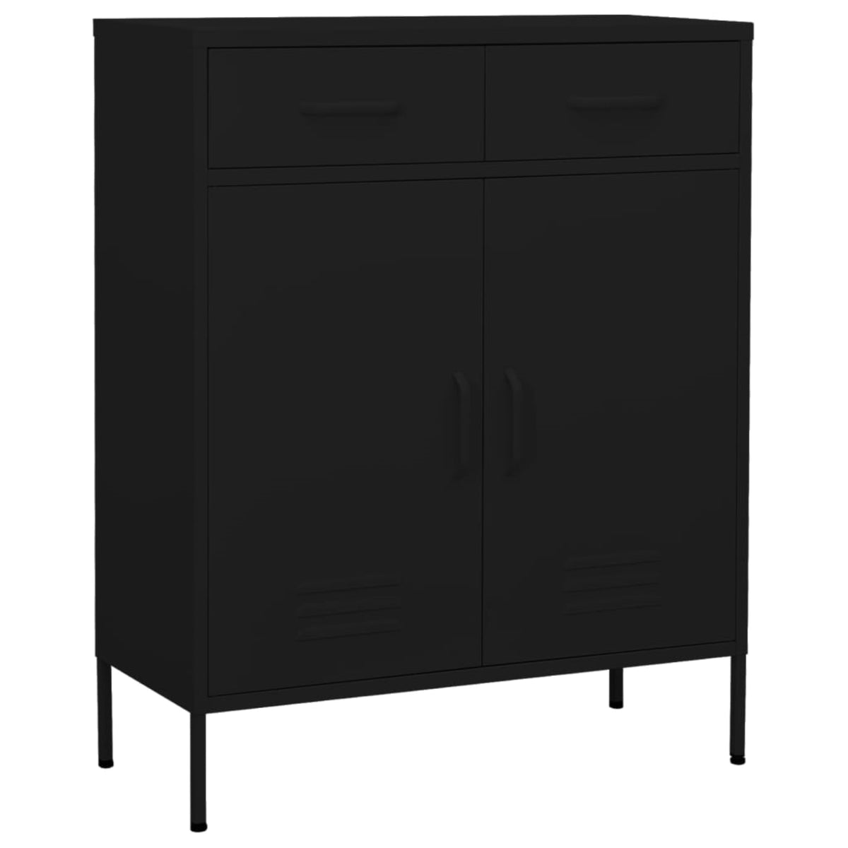 Vidaxl Storage Cabinet Black 31.5'X13.8'X40' Steel