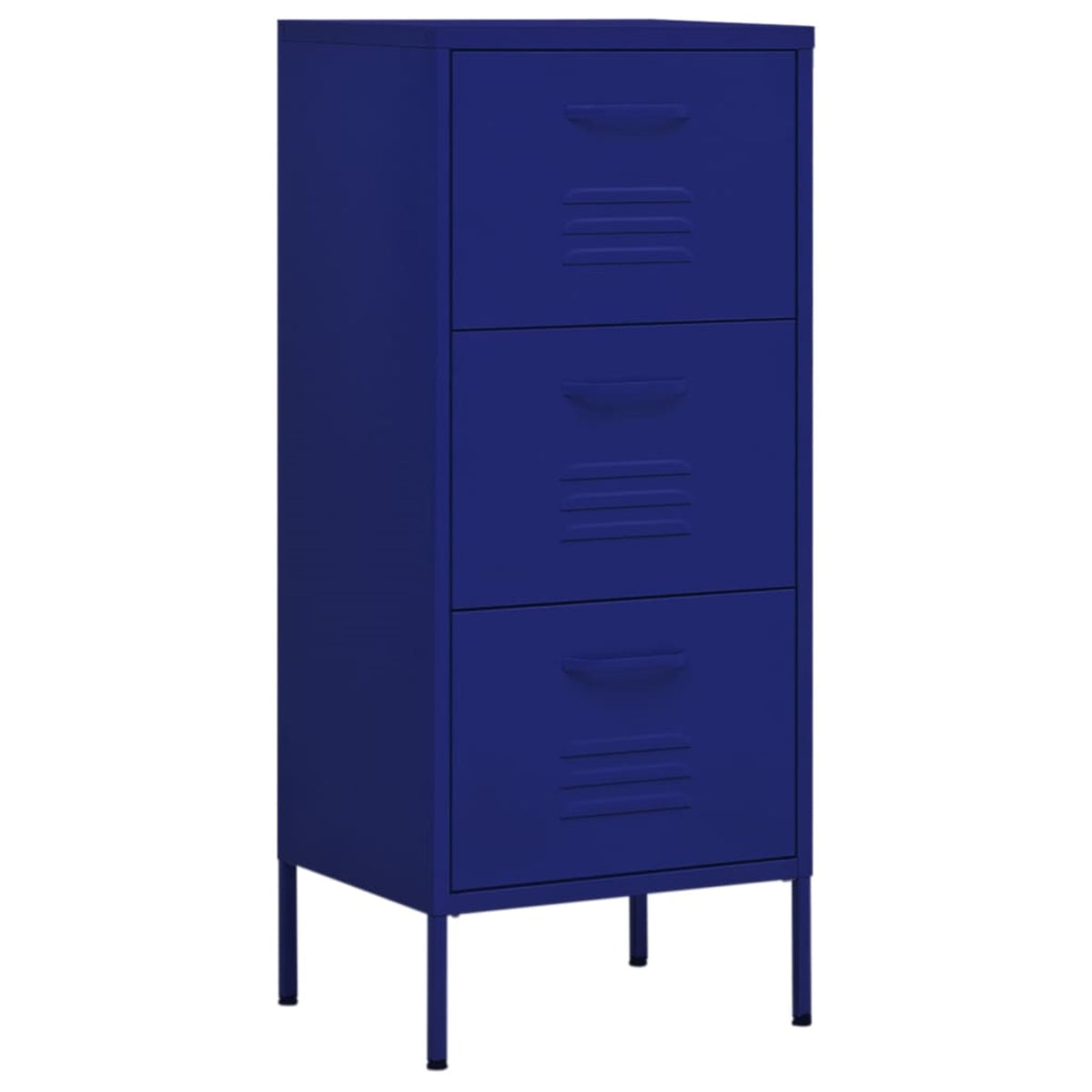 Vidaxl Storage Cabinet Navy Blue 16.7'X13.8'X40' Steel