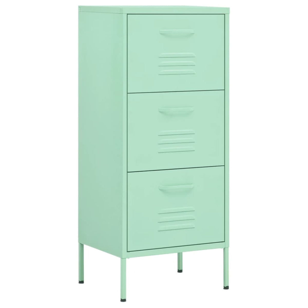 Vidaxl Storage Cabinet Mint 16.7'X13.8'X40' Steel