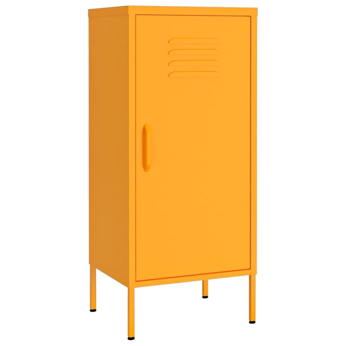 Vidaxl Storage Cabinet Mustard Yellow 16.7'X13.8'X40' Steel