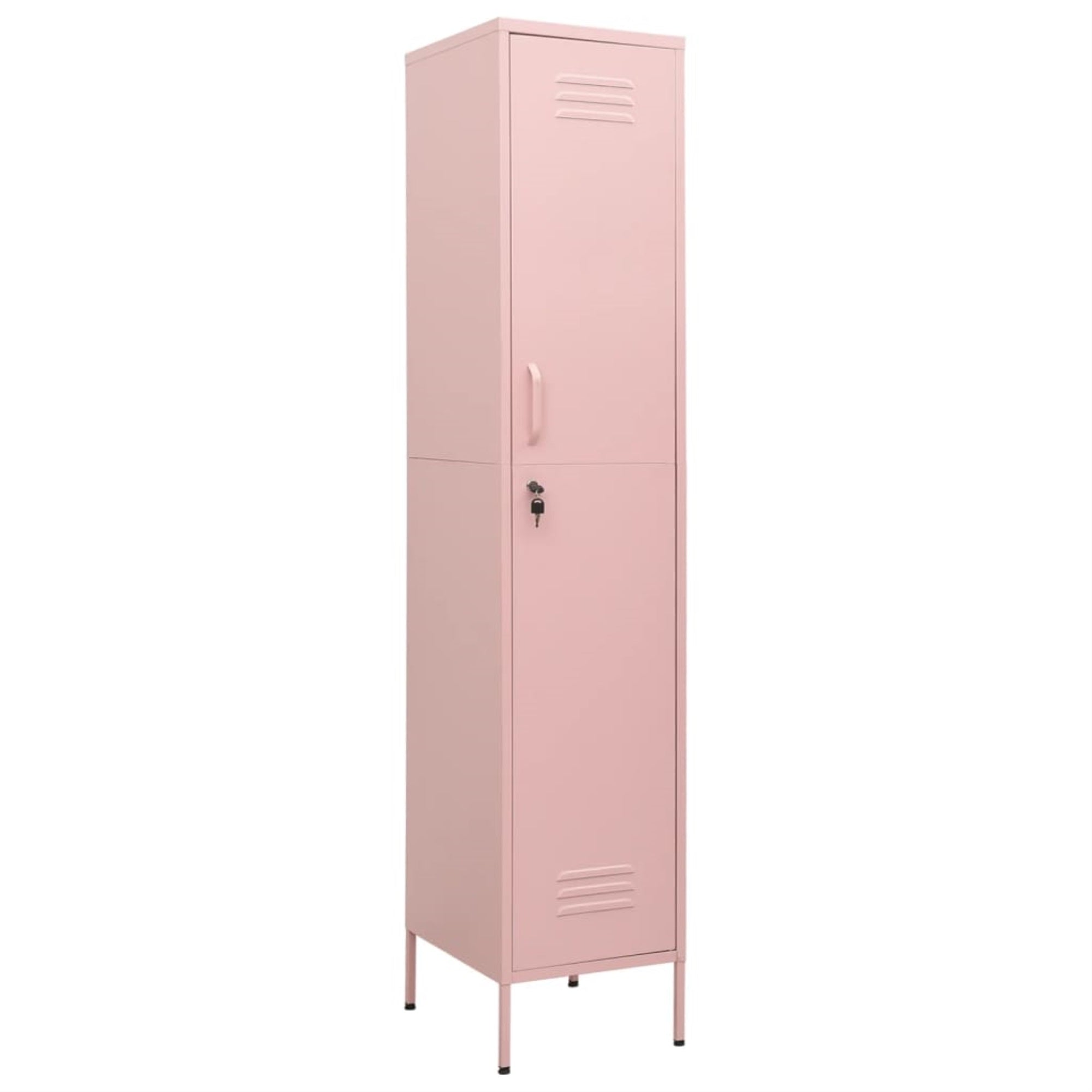 Vidaxl Locker Cabinet Pink 13.8'X18.1'X70.9' Steel