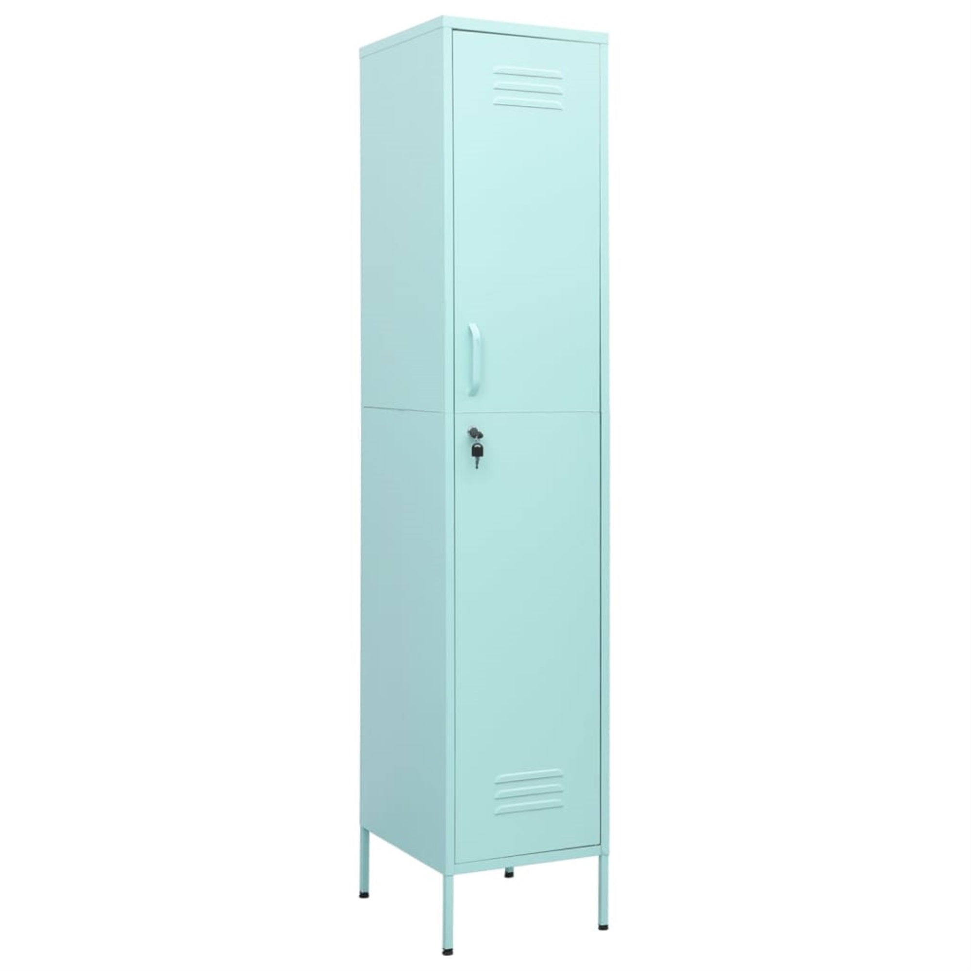 Vidaxl Locker Cabinet Mint 13.8'X18.1'X70.9' Steel