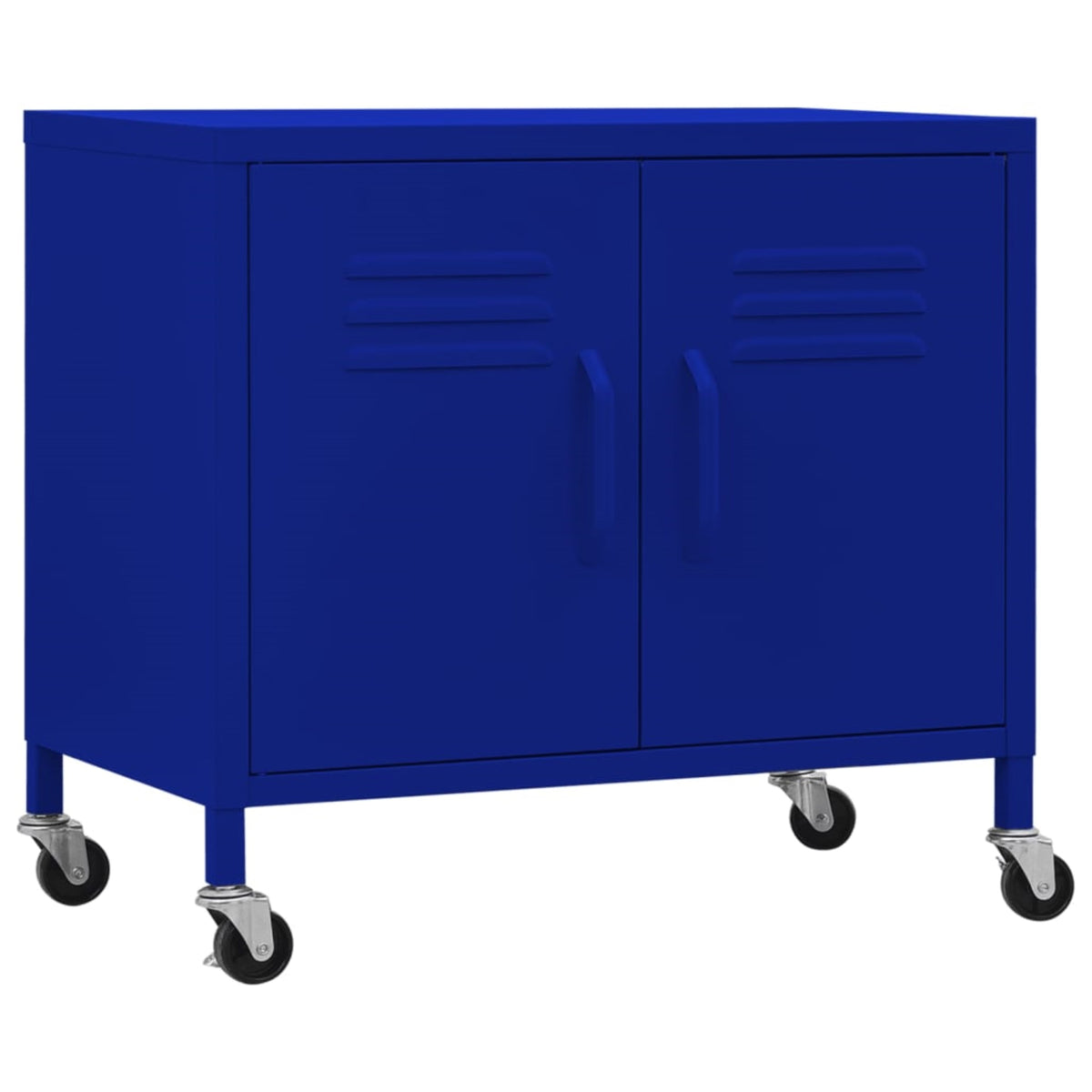 Vidaxl Storage Cabinet Navy Blue 23.6'X13.8'X19.3' Steel