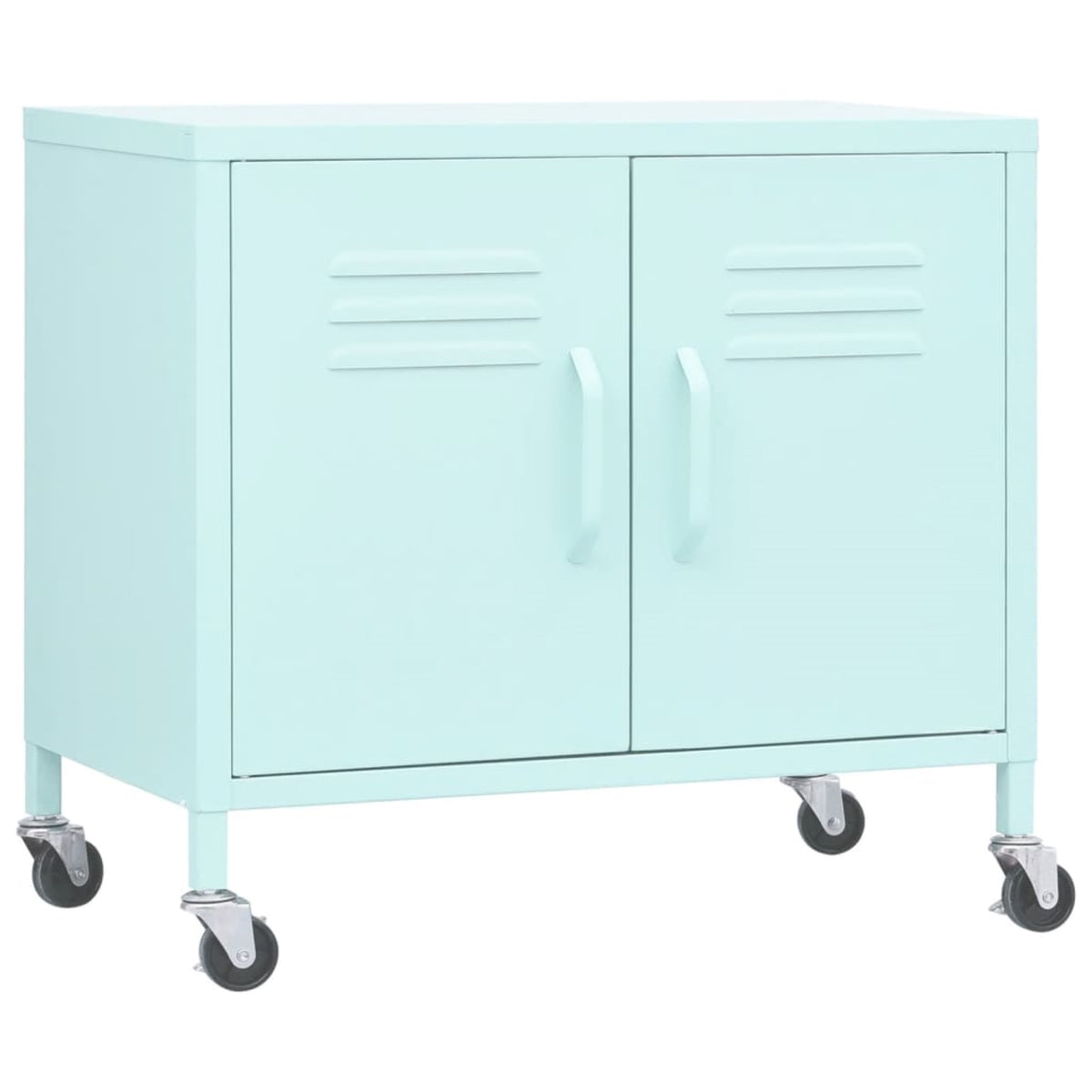 Vidaxl Storage Cabinet Mint 23.6'X13.8'X19.3' Steel