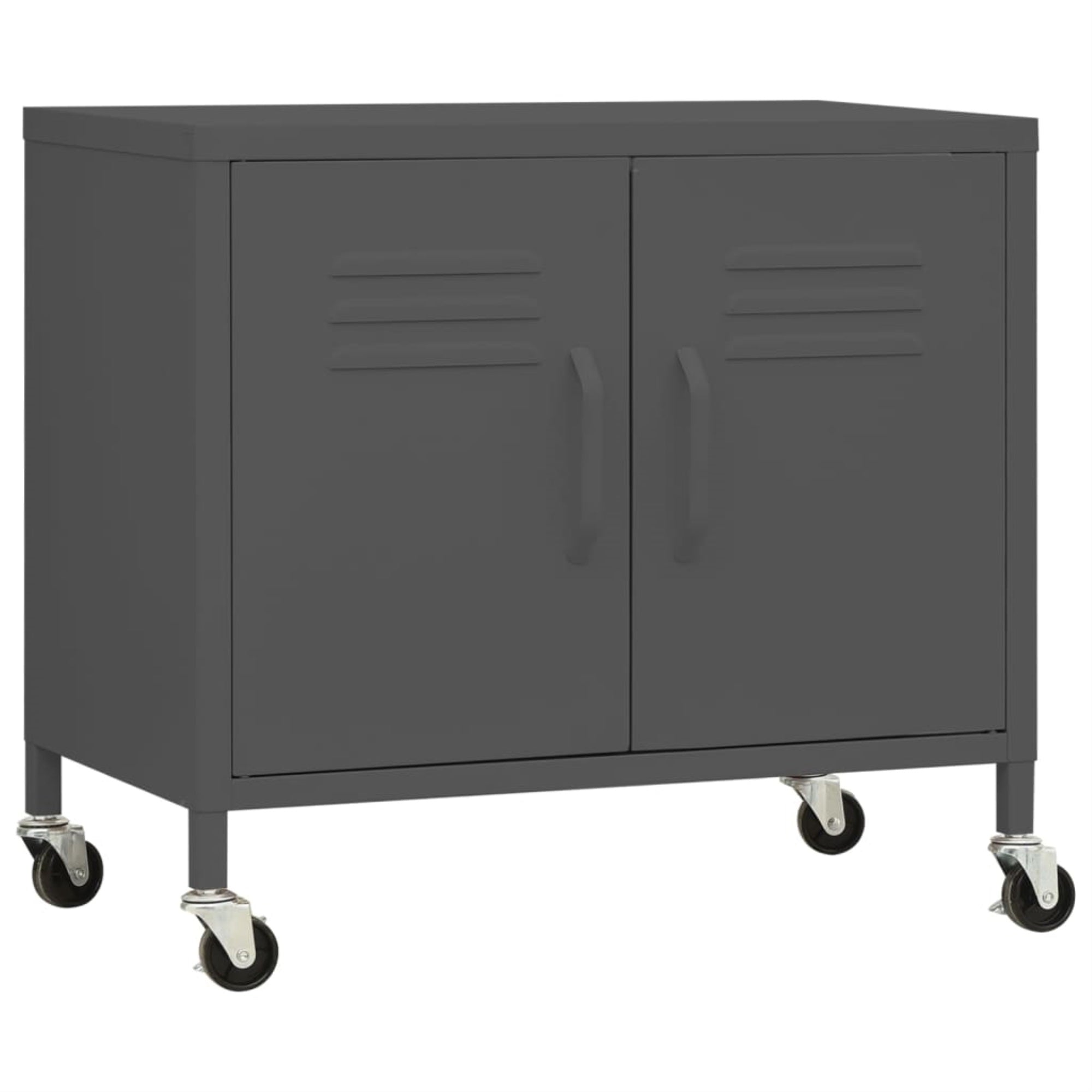 Vidaxl Storage Cabinet Anthracite 23.6'X13.8'X19.3' Steel
