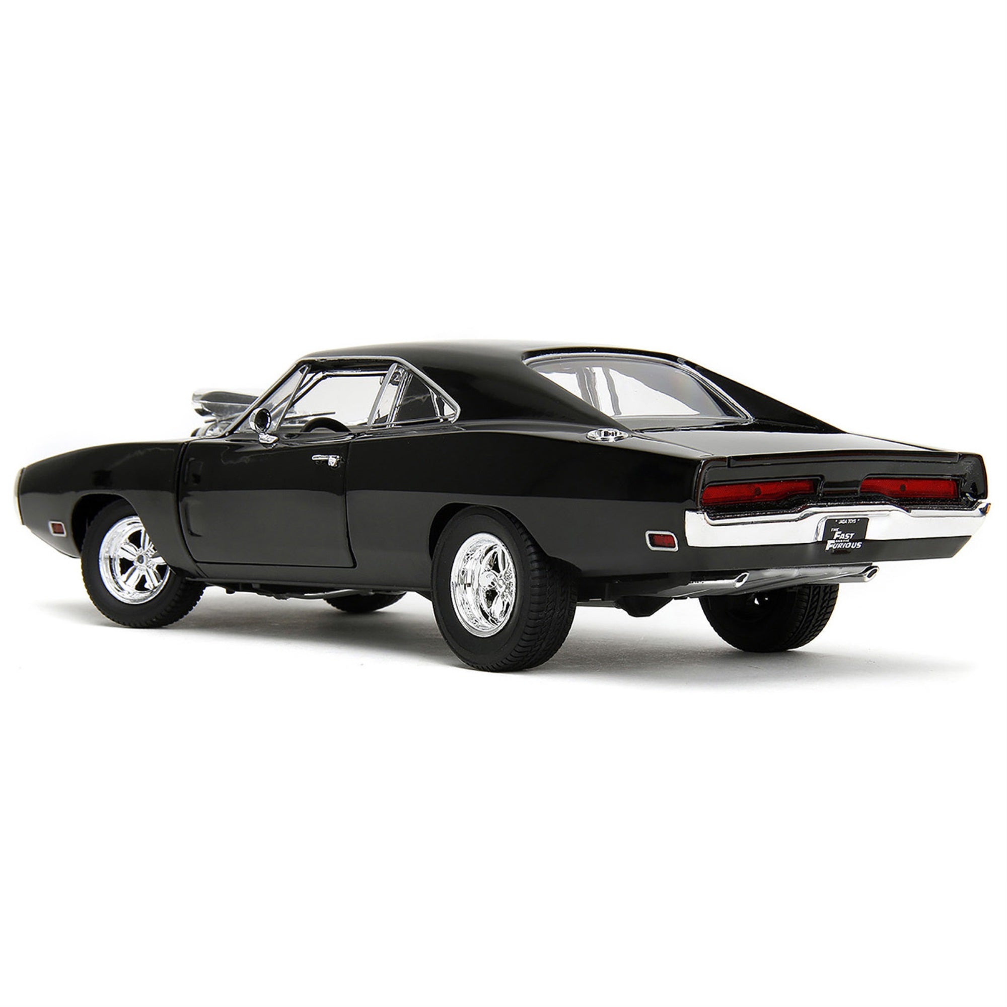 Dom'S Dodge Charger R/T Black 'Fast & Furious' (2009) Movie 'Truespec' Series 1/24 Diecast Model Car By Jada