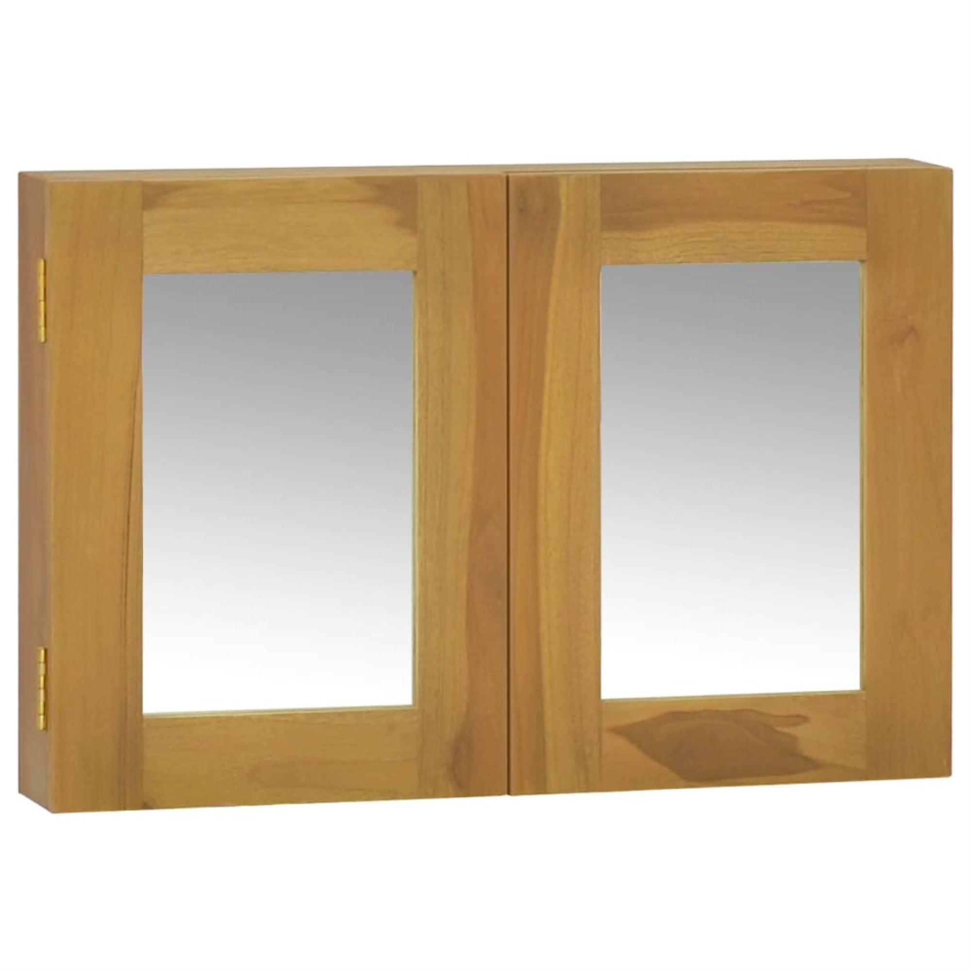 Vidaxl Mirror Cabinet 23.6'X3.9'X15.7' Solid Wood Teak