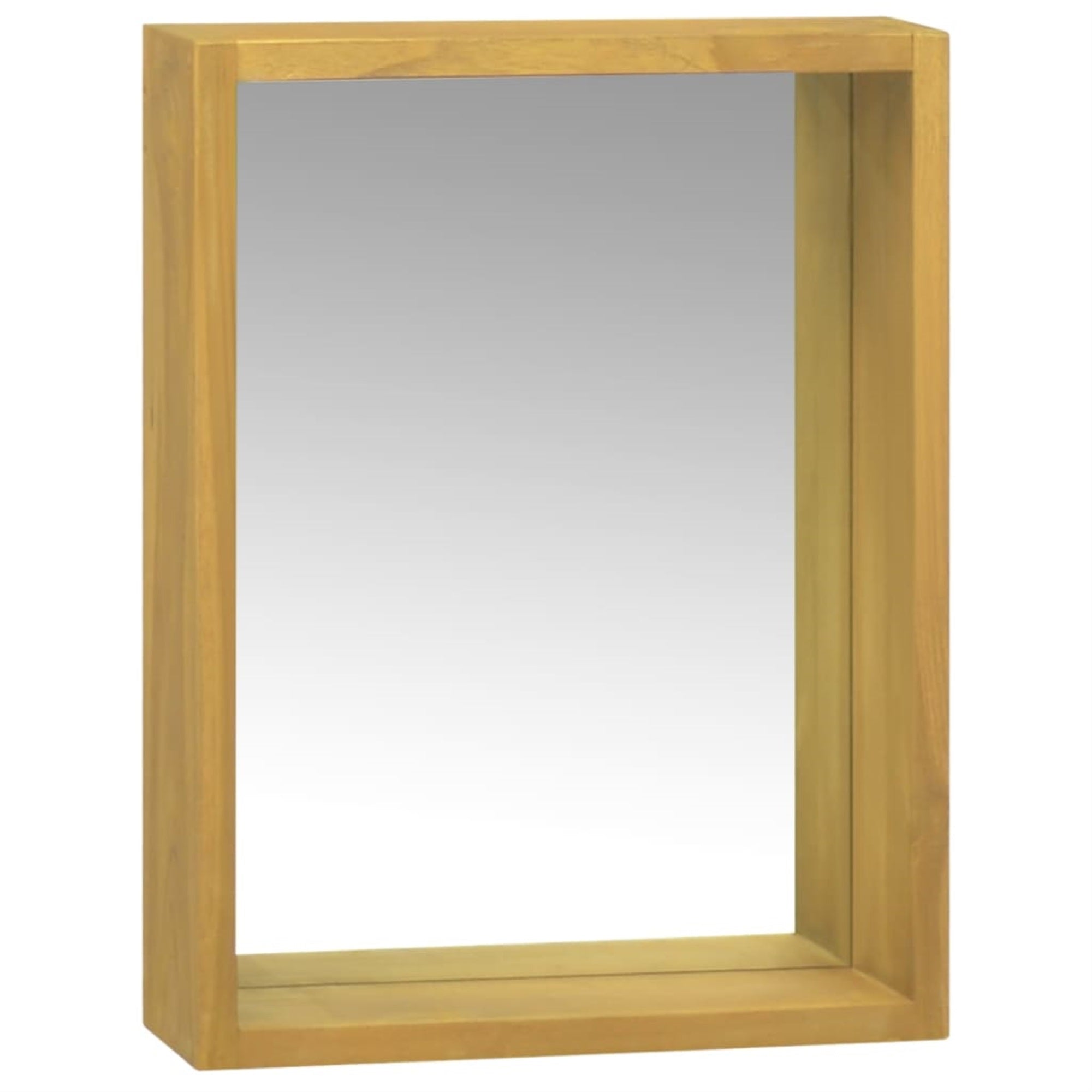 Vidaxl Mirror Cabinet 11.8'X3.9'X15.7' Solid Wood Teak