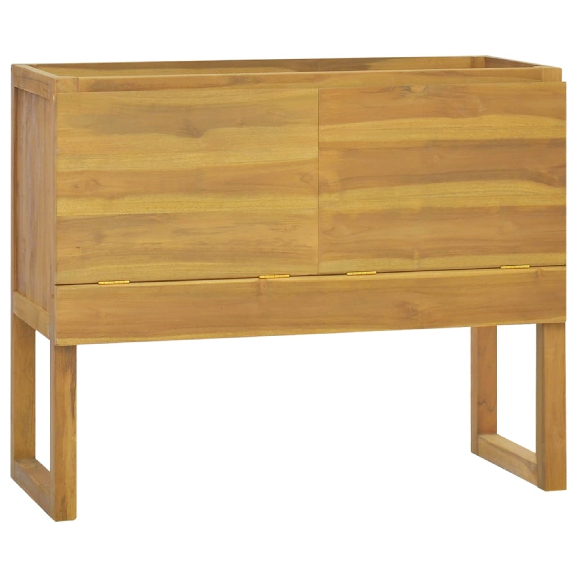 Vidaxl Bathroom Cabinet 35.4'X17.7'X29.5' Solid Wood Teak
