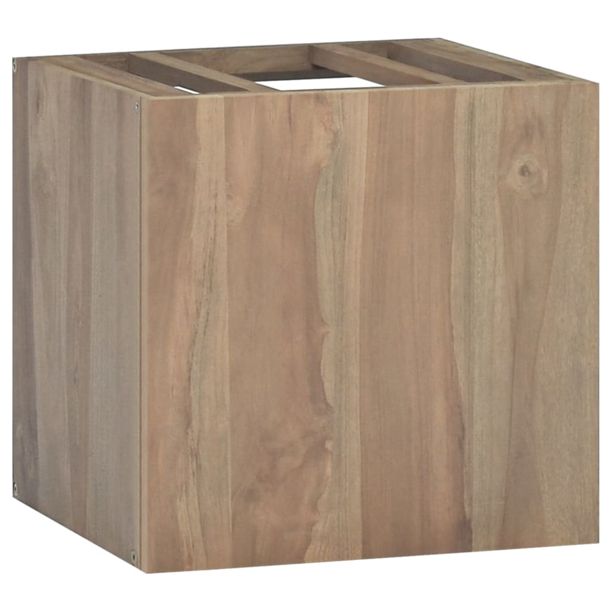 Vidaxl Wall-Mounted Bathroom Cabinet 18.1'X10'X15.7' Solid Wood Teak