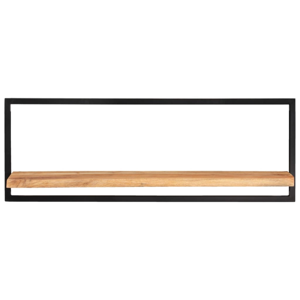 Vidaxl Wall Shelves 2 Pcs 39.4'X9.4'X13.8' Solid Wood Acacia And Steel