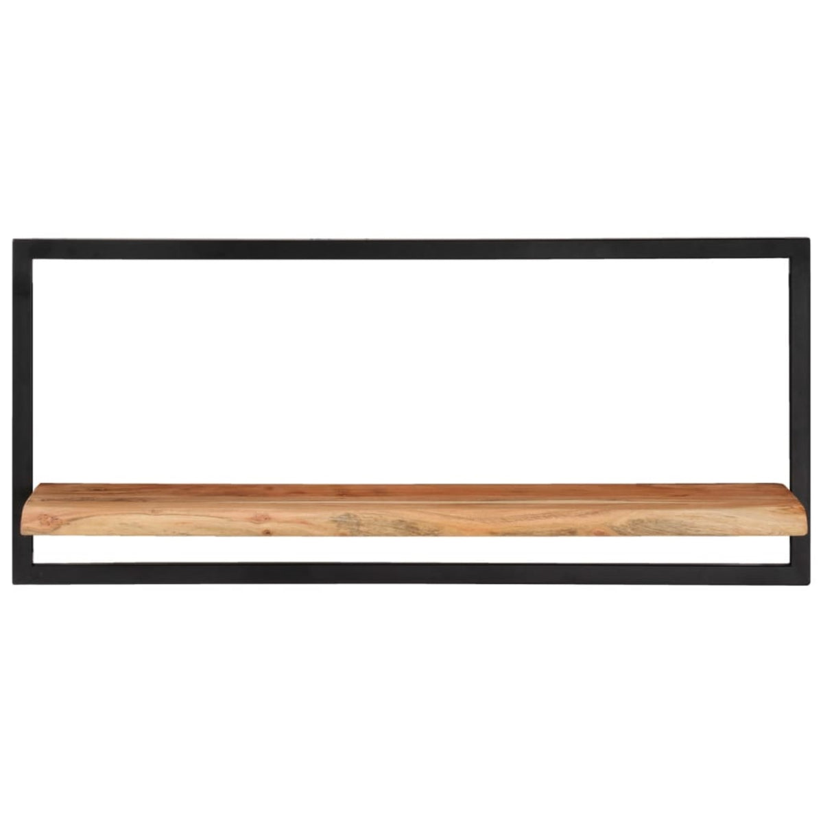 Vidaxl Wall Shelves 2 Pcs 31.5'X9.8'X13.8' Solid Wood Acacia And Steel