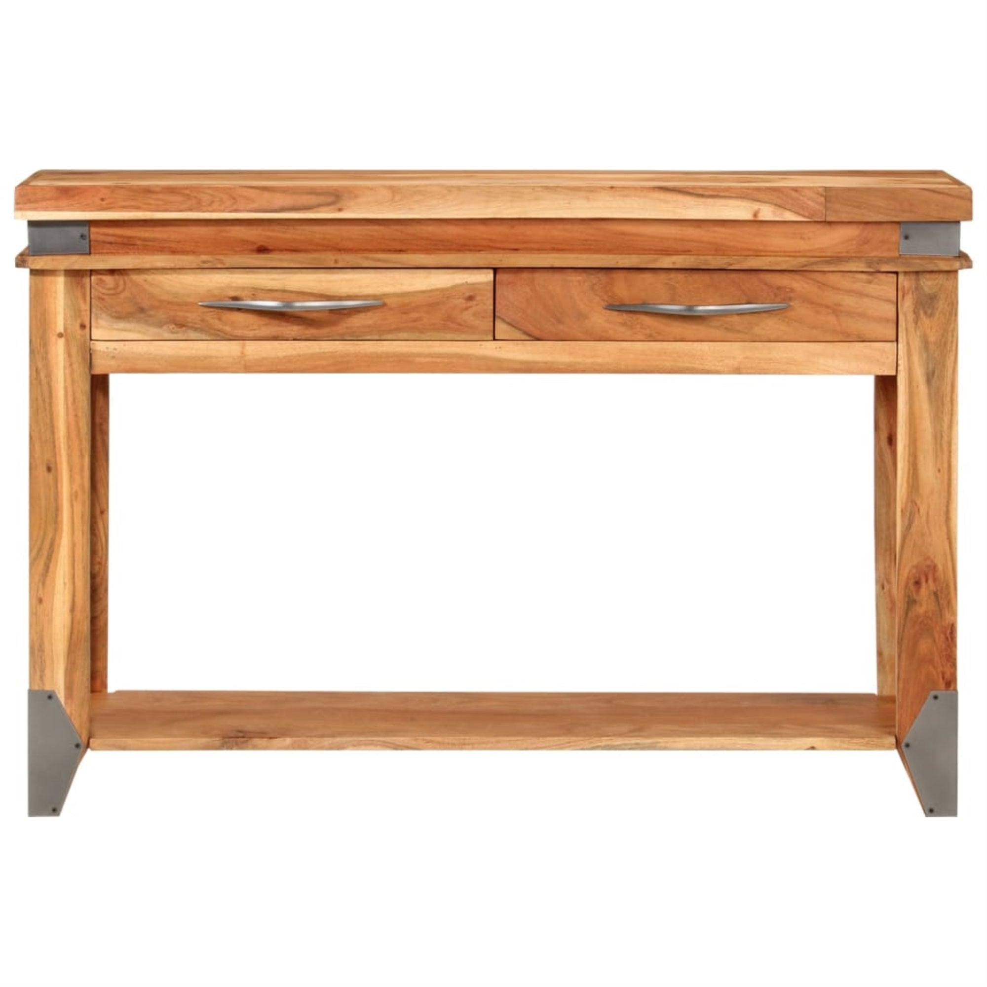 Vidaxl Console Table 43.3'X13.4'X29.1' Solid Wood Acacia