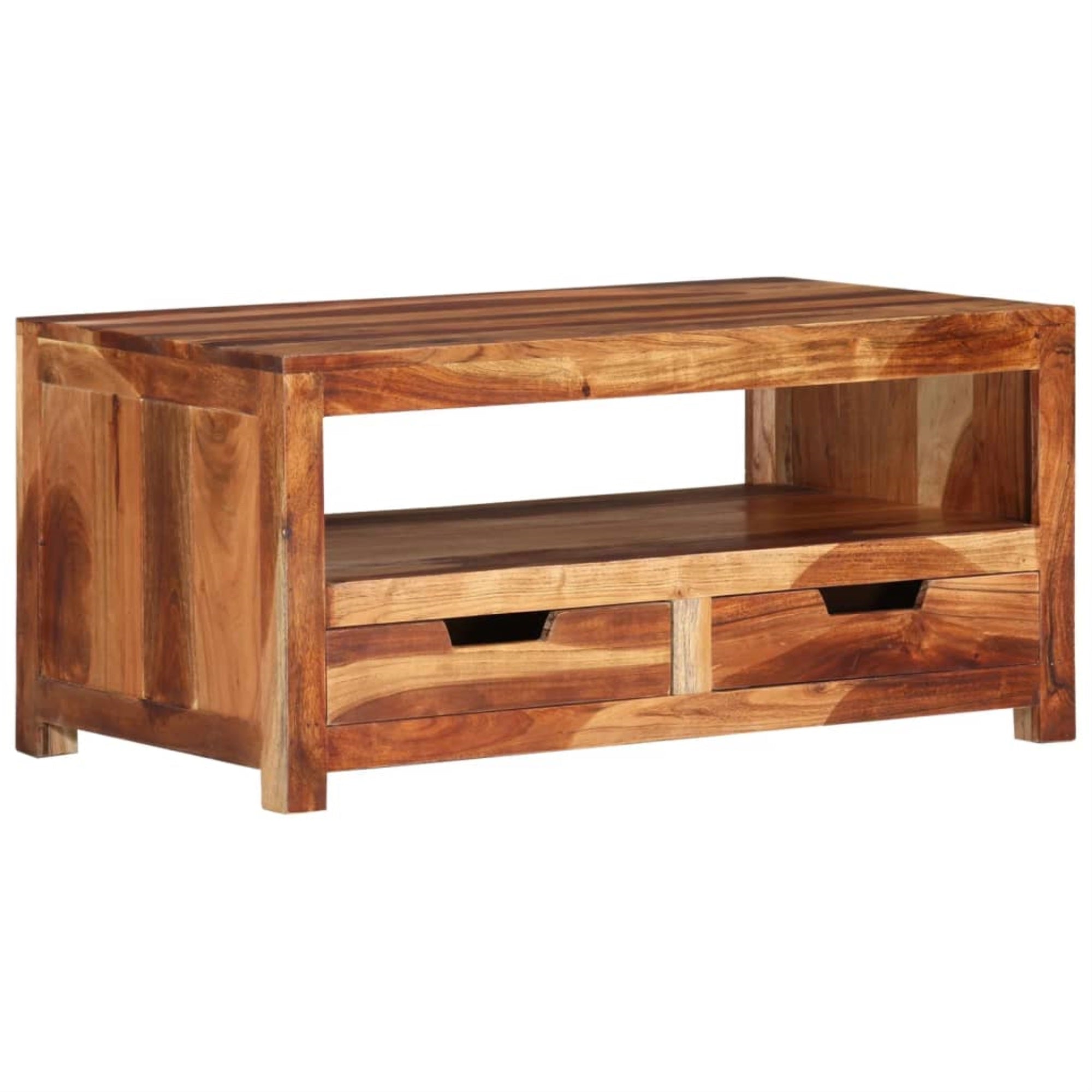Vidaxl Coffee Table 33.1'X19.3'X15.7' Solid Wood Acacia