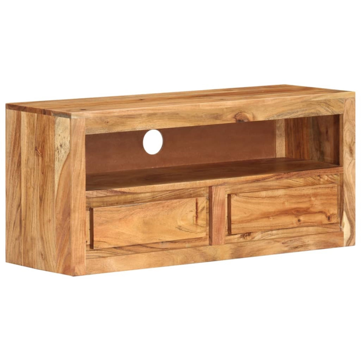 Vidaxl Tv Cabinet 34.6'X11.8'X15.7' Solid Wood Acacia