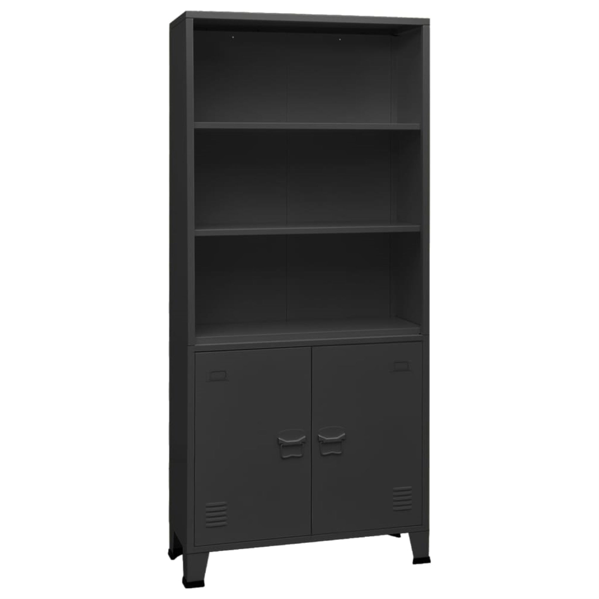 Vidaxl Industrial Bookshelf Anthracite 31.5'X12.6'X70.9' Steel