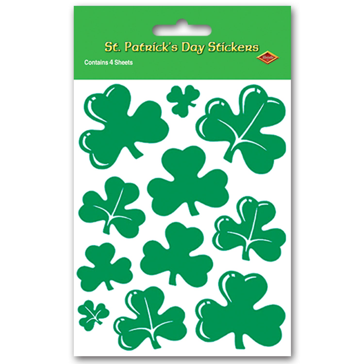 Shamrock Stickers (Pack of 12)