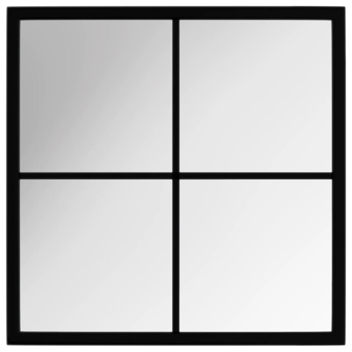 Vidaxl Wall Mirror Black 15.7'X15.7' Metal