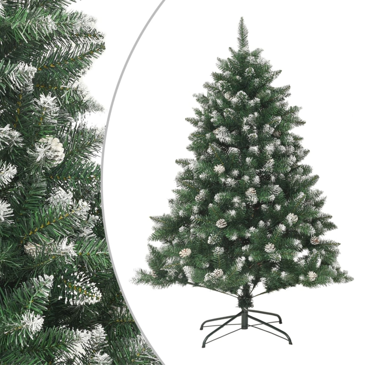 Vidaxl Artificial Christmas Tree With Stand 47.2' Pvc