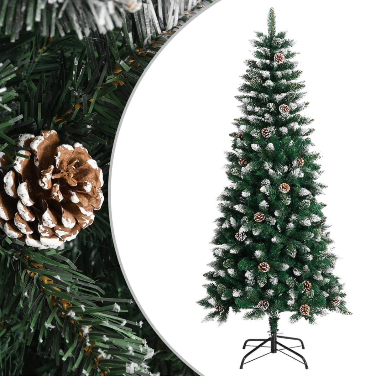 Vidaxl Artificial Christmas Tree With Stand Green 59.1' Pvc