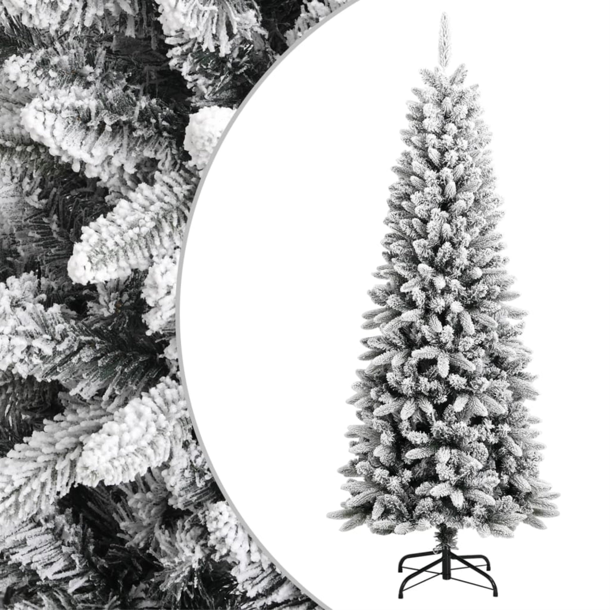 Vidaxl Artificial Christmas Tree With Flocked Snow 70.9' Pvc&Pe