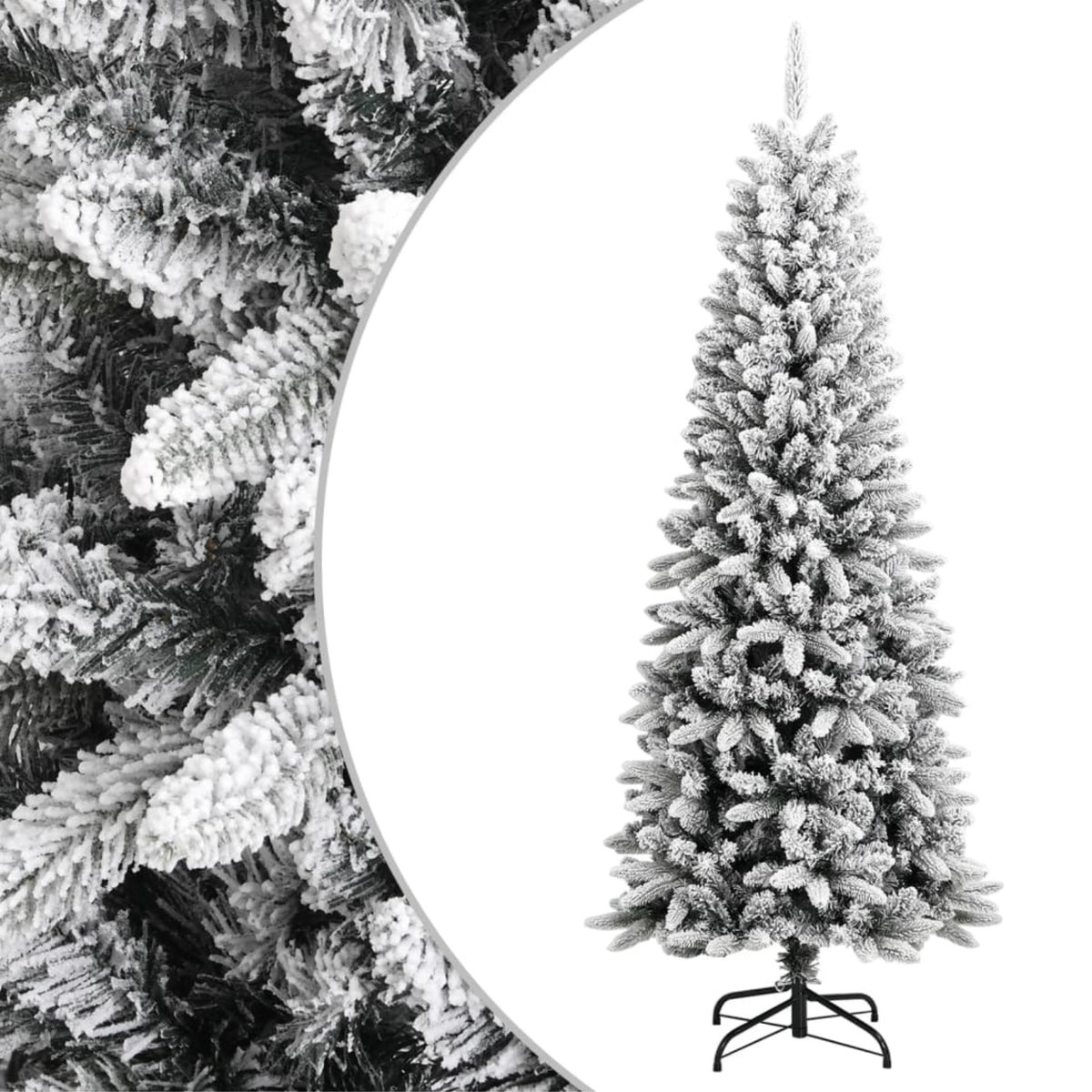 Vidaxl Artificial Christmas Tree With Flocked Snow 70.9' Pvc&Pe