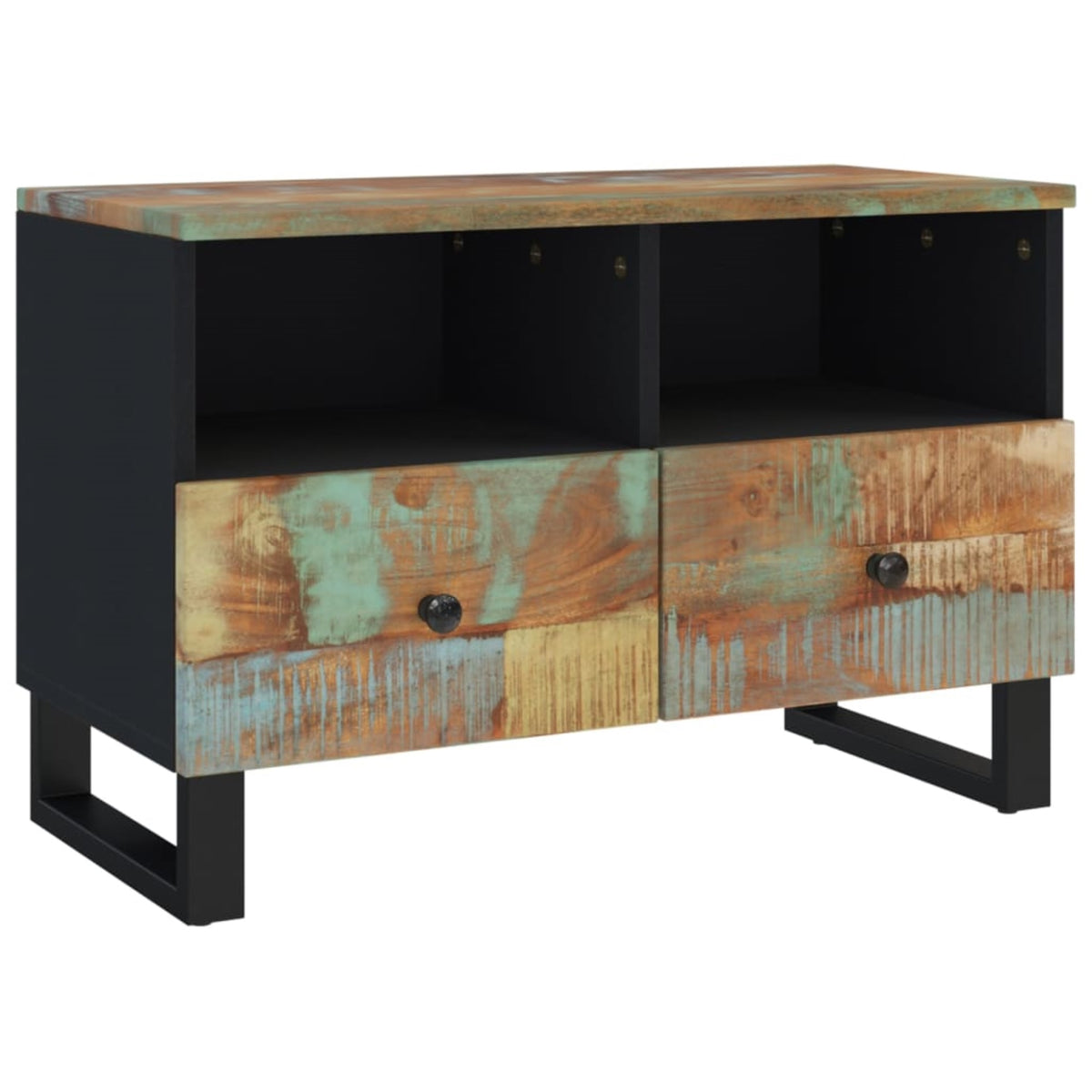 Vidaxl Tv Stand 27.6'X13'X18.1' Solid Wood Reclaimed