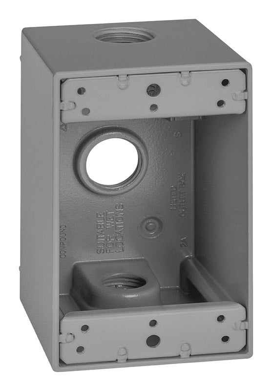 Outlt Box Dp 1G3H1/2Gry (Pack Of 1)